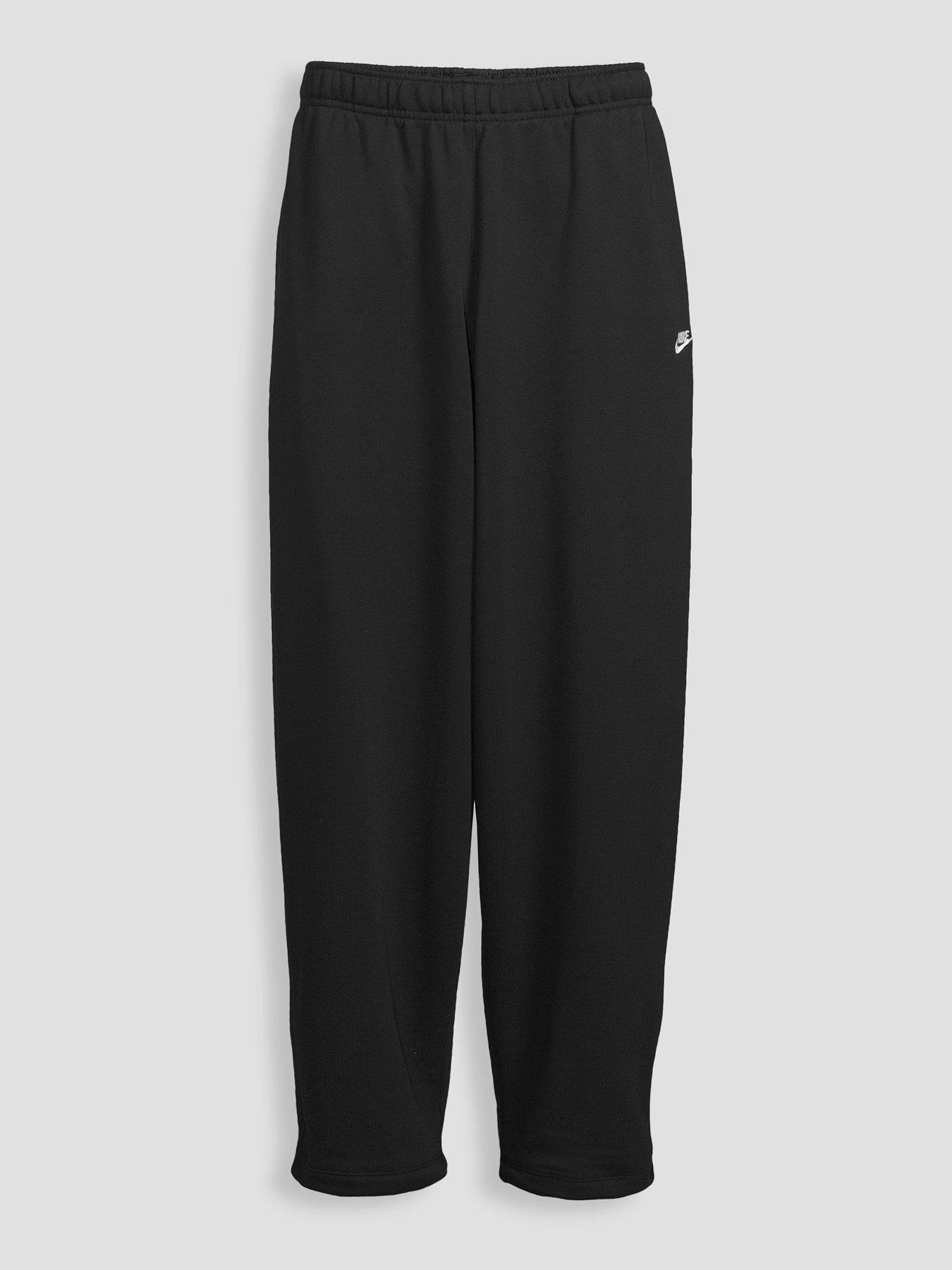 Image 7 of 7 of Nike Mens Club Oversized French Terry Pants - Black