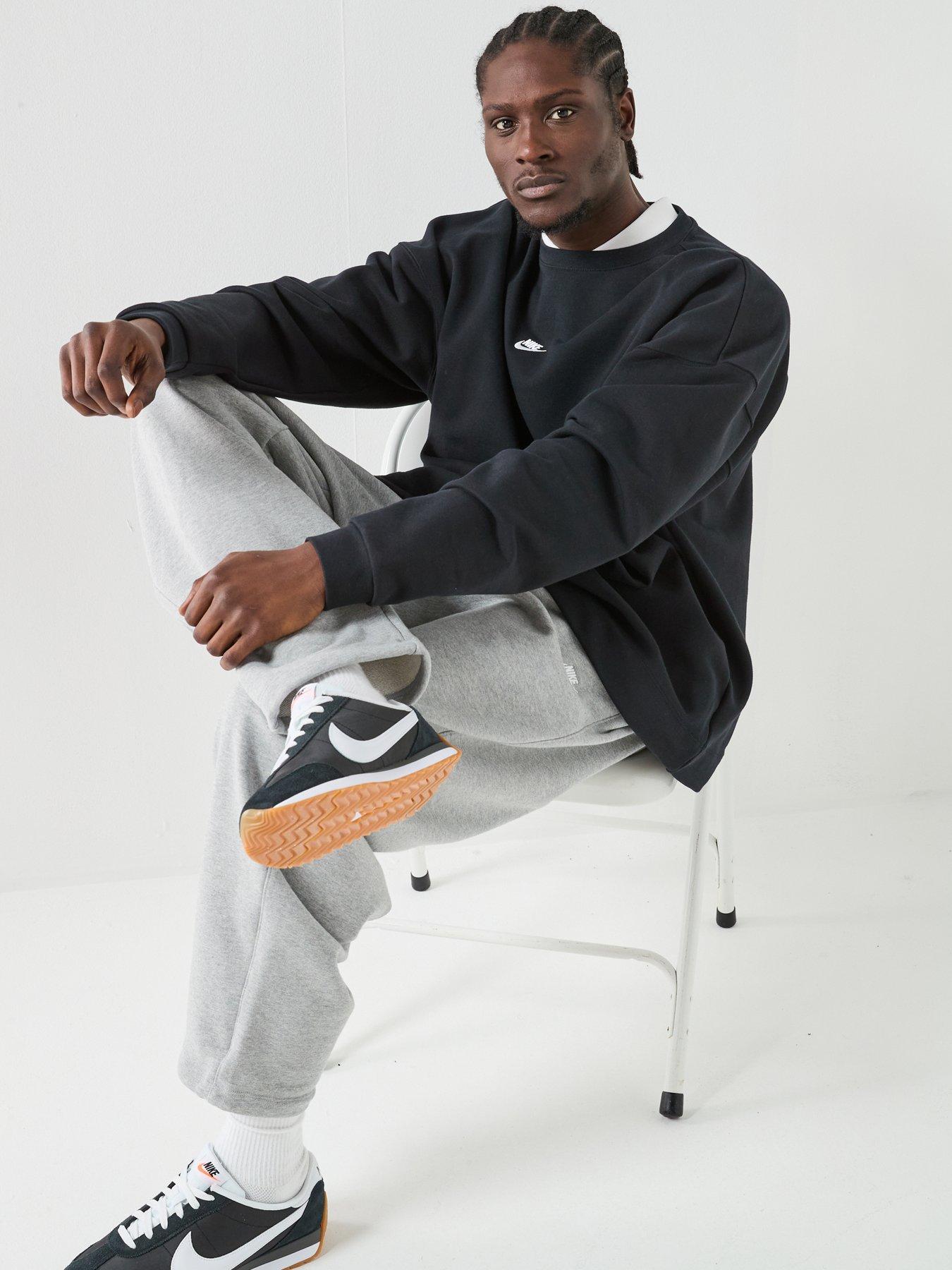 Image 6 of 6 of Nike Mens Club Oversized French Terry Pants - Grey