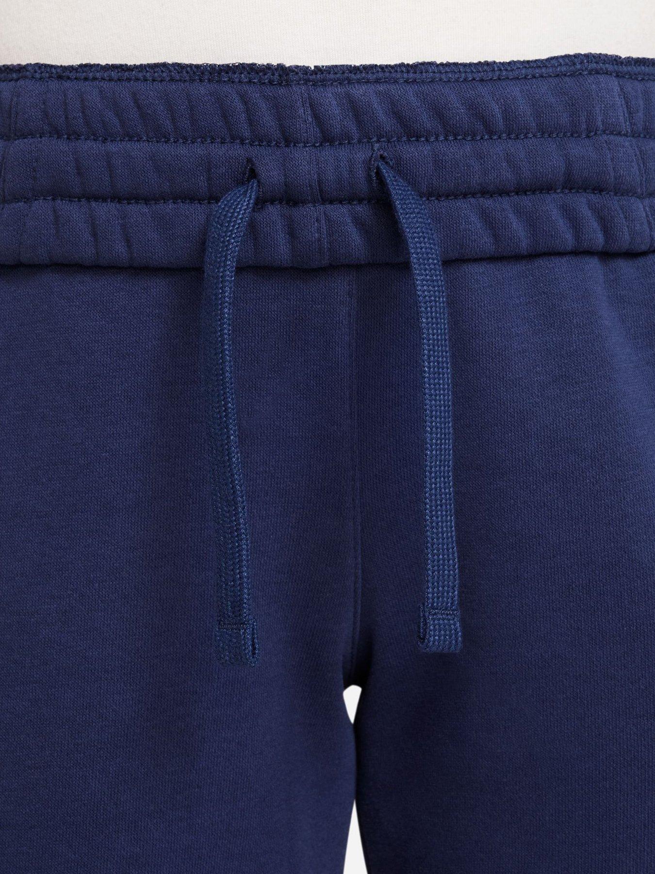 Image 5 of 6 of Nike Big Kids Sportswear Club French Terry Shorts - Navy