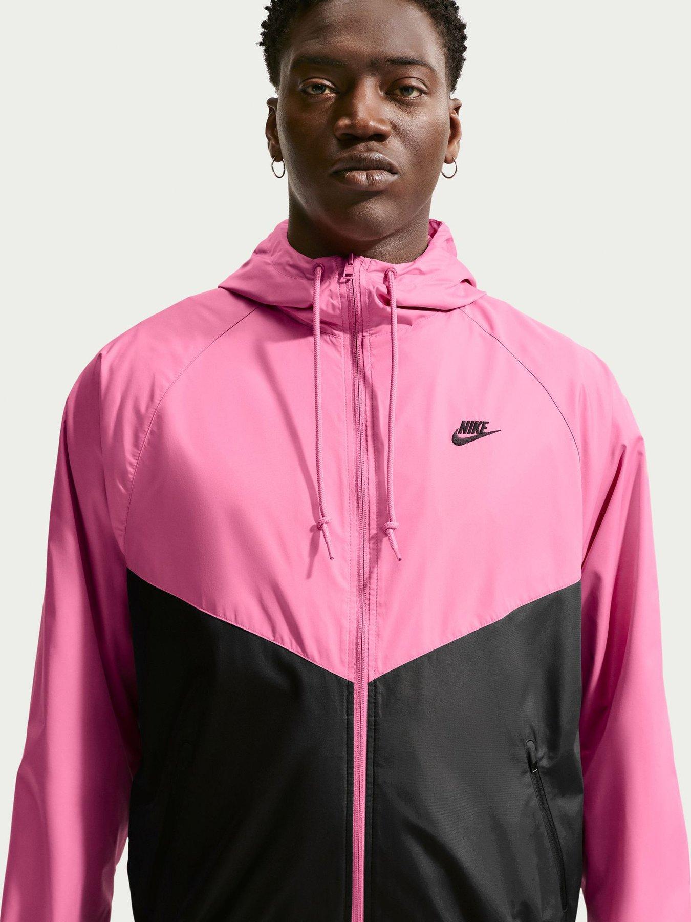 Nike Mens Windrunner Lined Jacket - Pink/Black