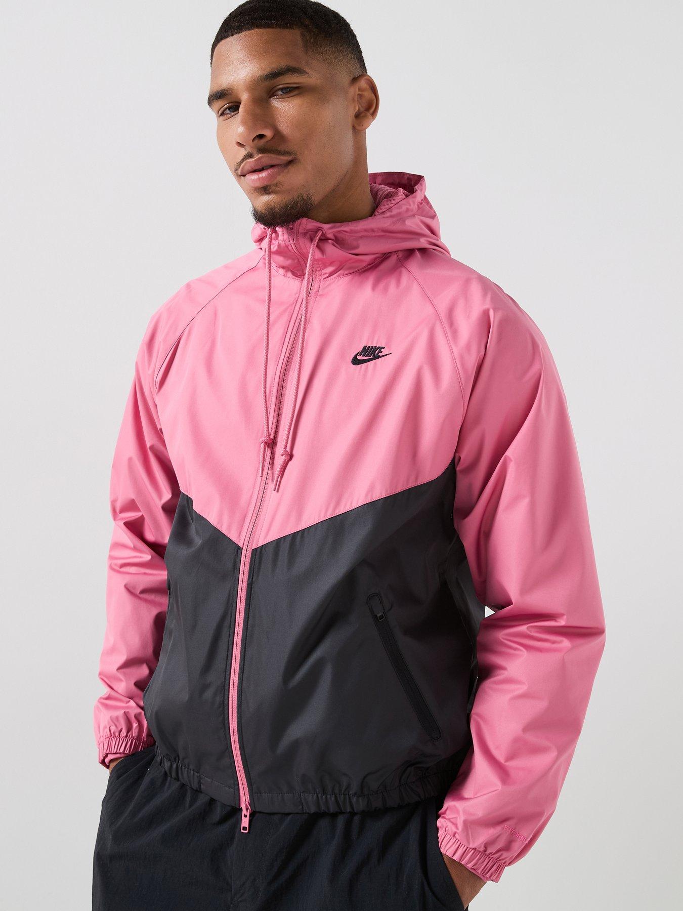 Nike Mens Windrunner Lined Jacket - Pink/Black
