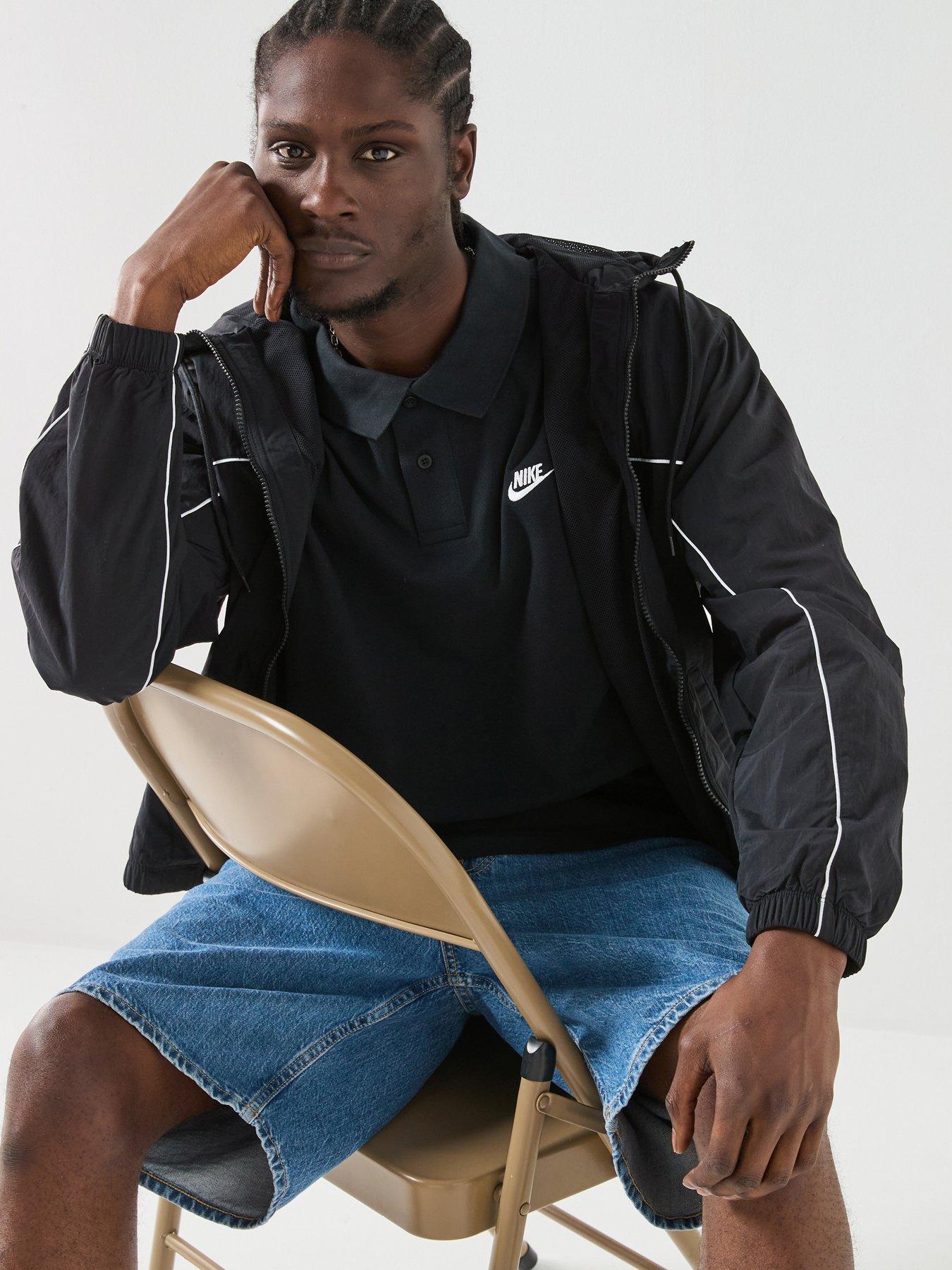Nike Mens Club Short Sleeve Pique Polo Shirt - Black