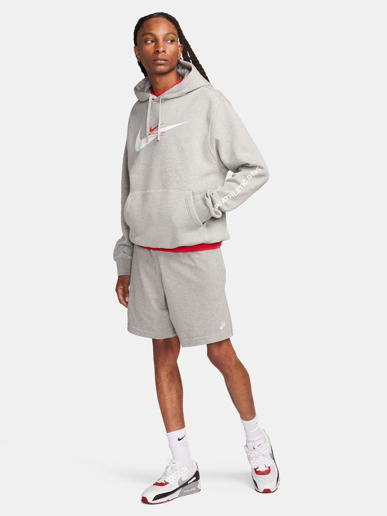 Image 4 of 7 of Nike Mens Club Knit Shorts - Grey