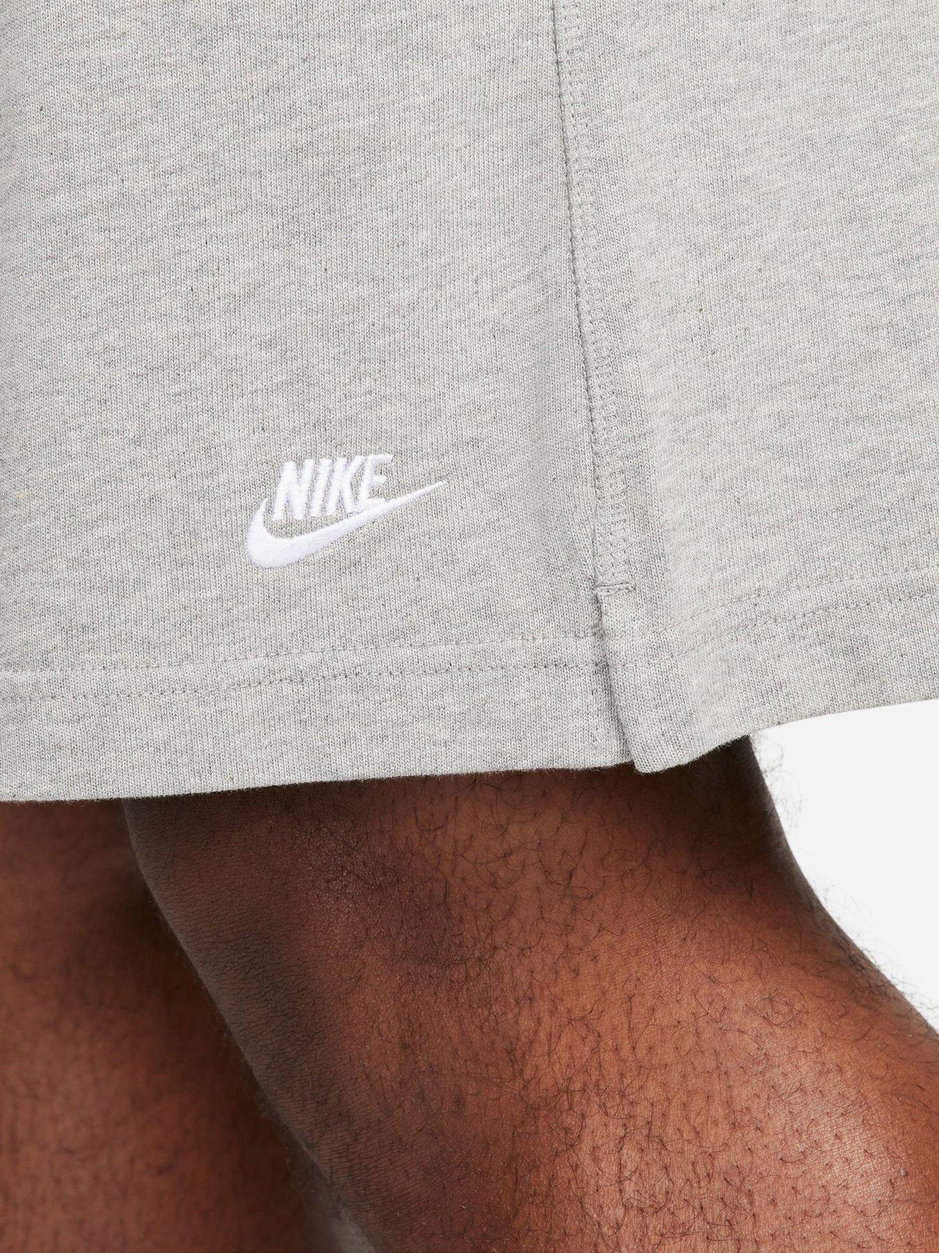 Image 7 of 7 of Nike Mens Club Knit Shorts - Grey
