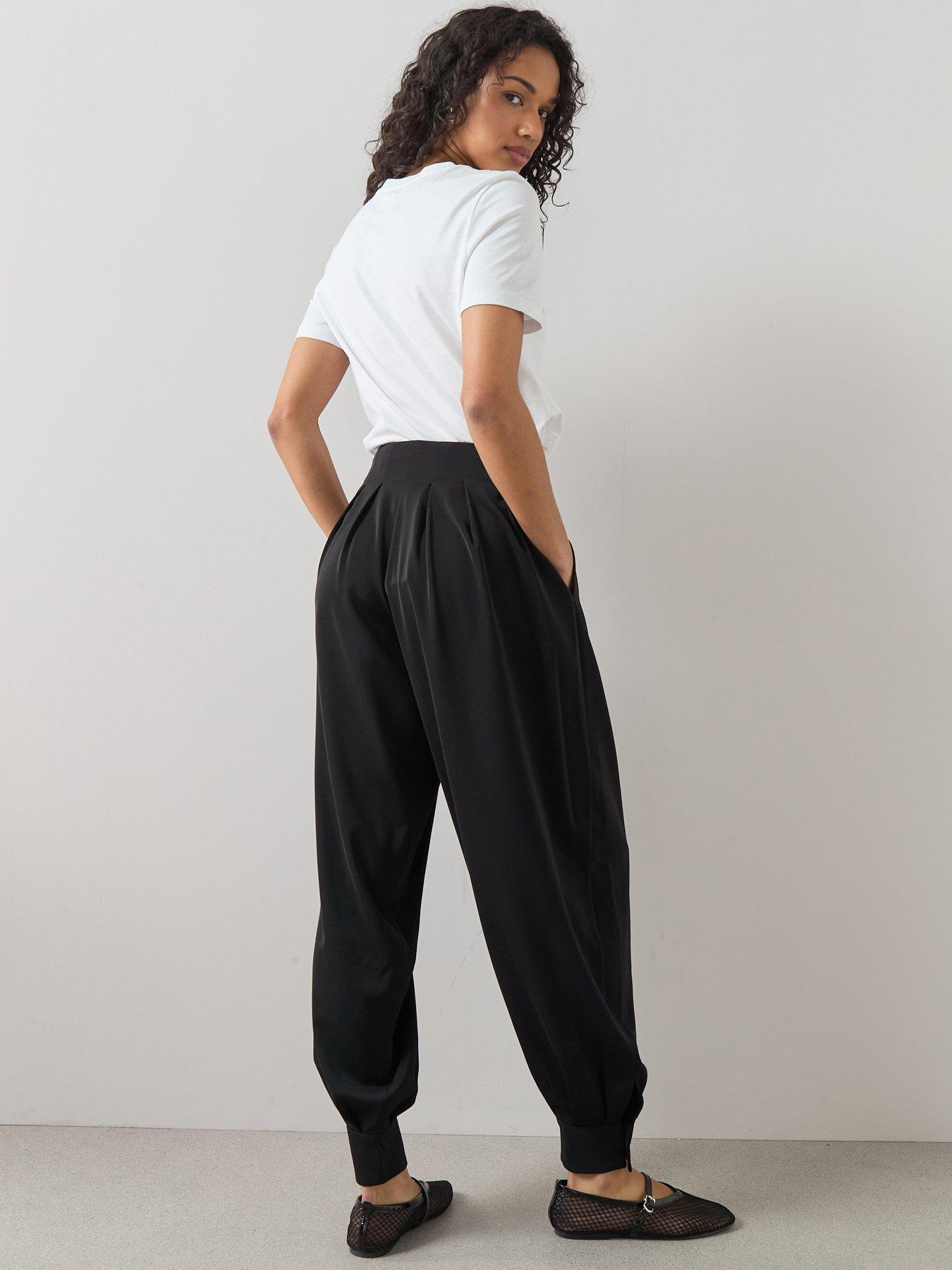 Image 2 of 6 of The Very Collection Cuffed Balloon Trousers - Black