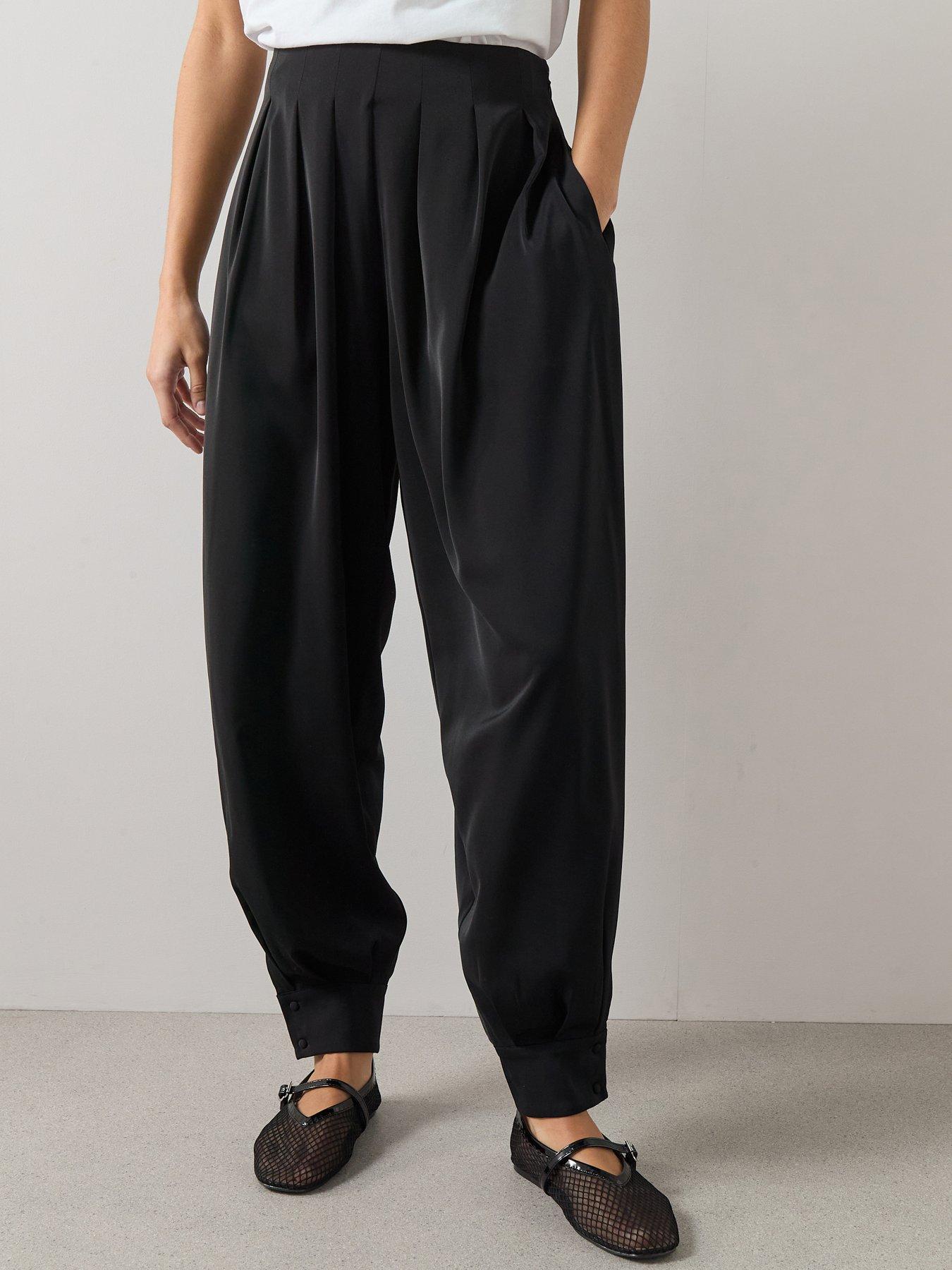 Image 3 of 6 of The Very Collection Cuffed Balloon Trousers - Black
