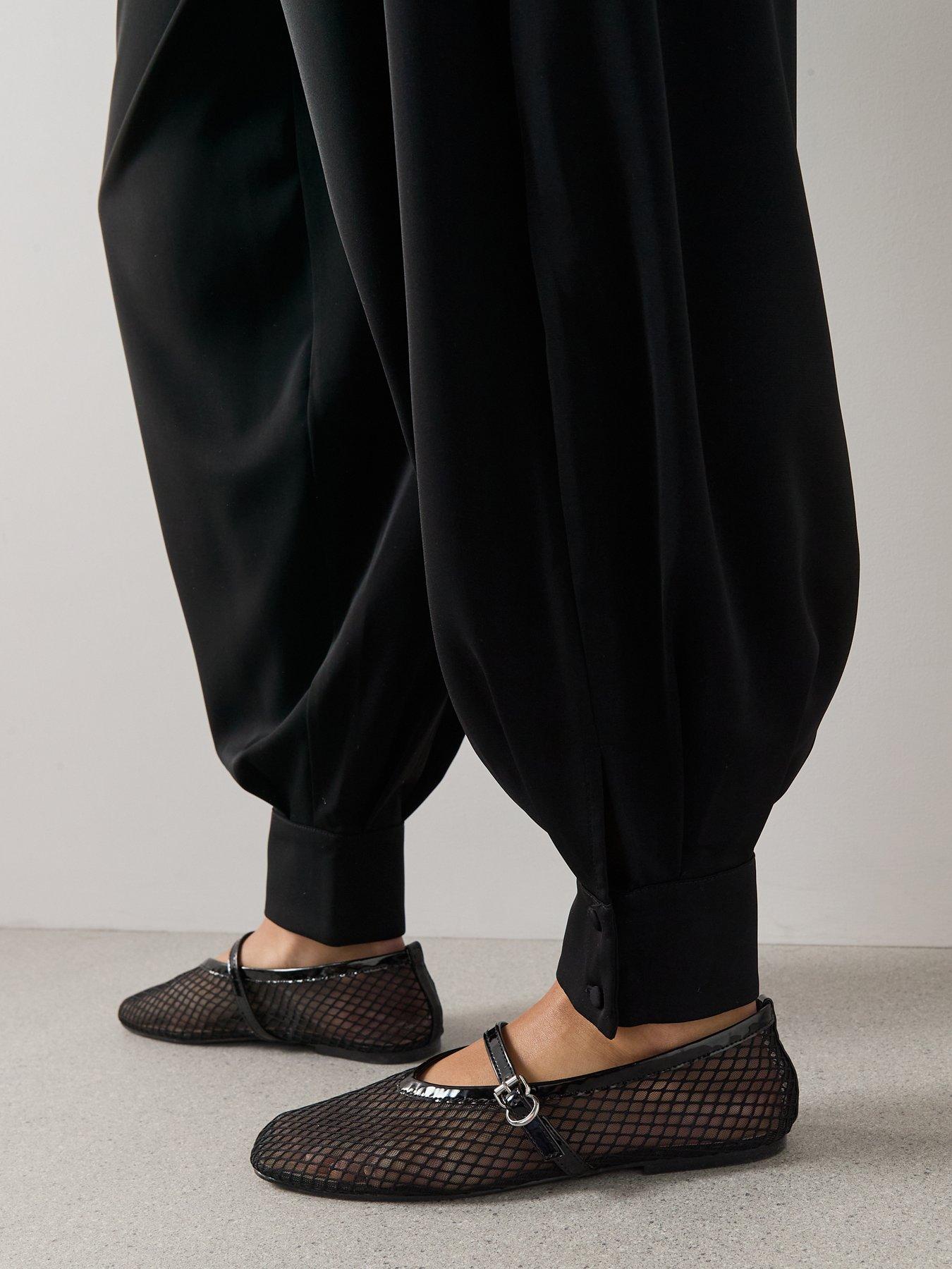 Image 4 of 6 of The Very Collection Cuffed Balloon Trousers - Black