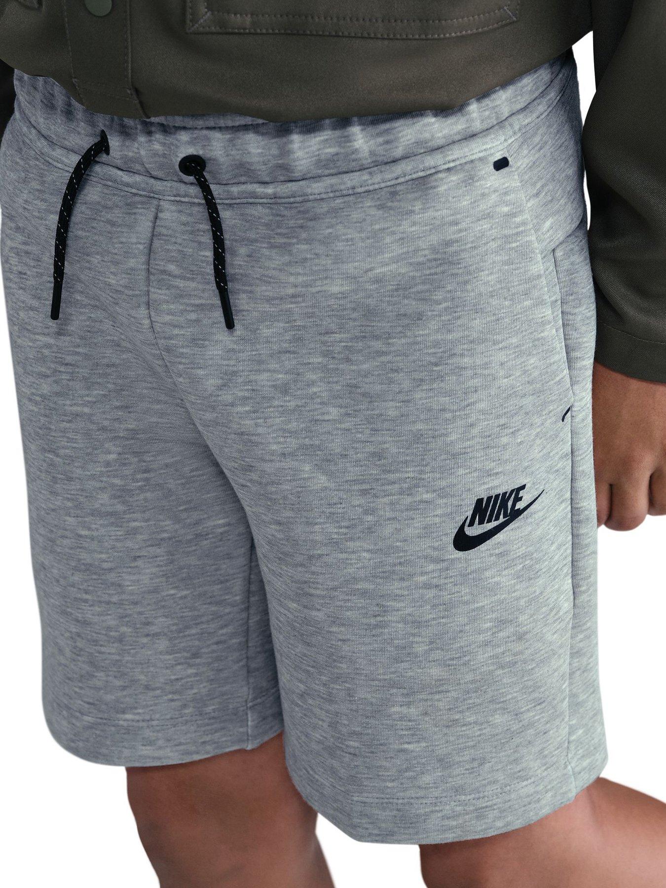 Image 6 of 7 of Nike Big Kids Tech Fleece Boys Shorts - Grey