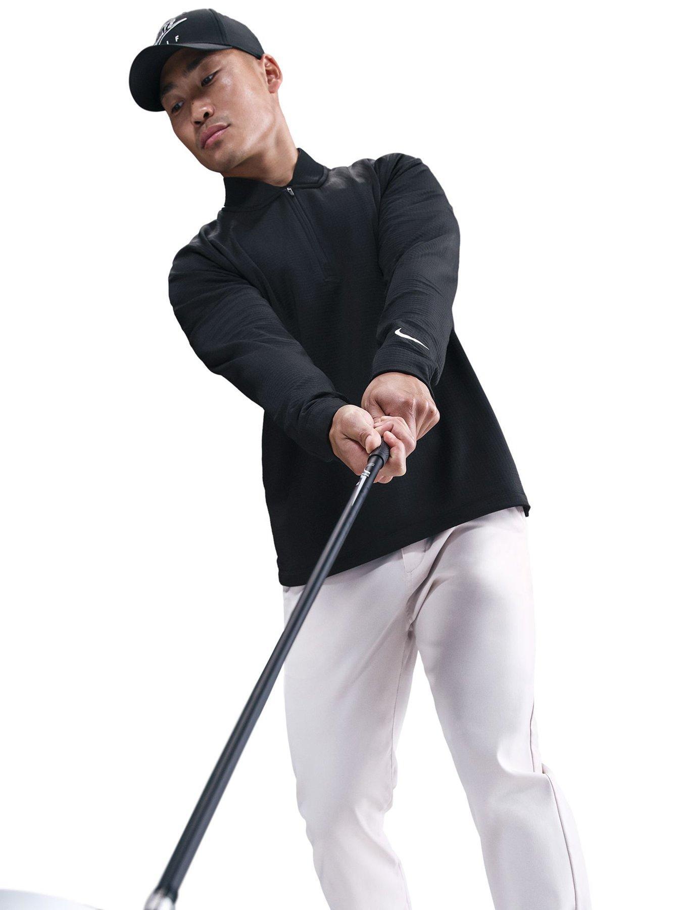 Nike Mens Golf Victory 1/2 Zip Top - Black