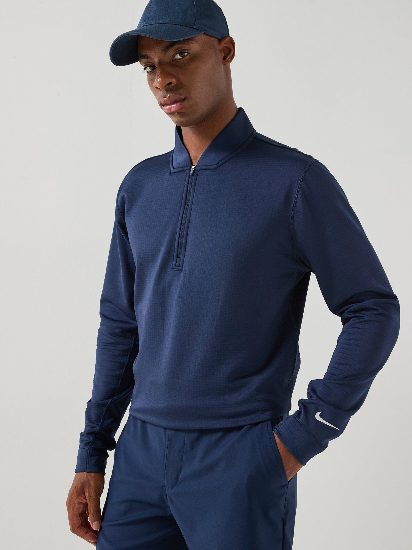 Nike Mens Golf Victory 1/2 Zip Top, College Navy/White, Size L, Men