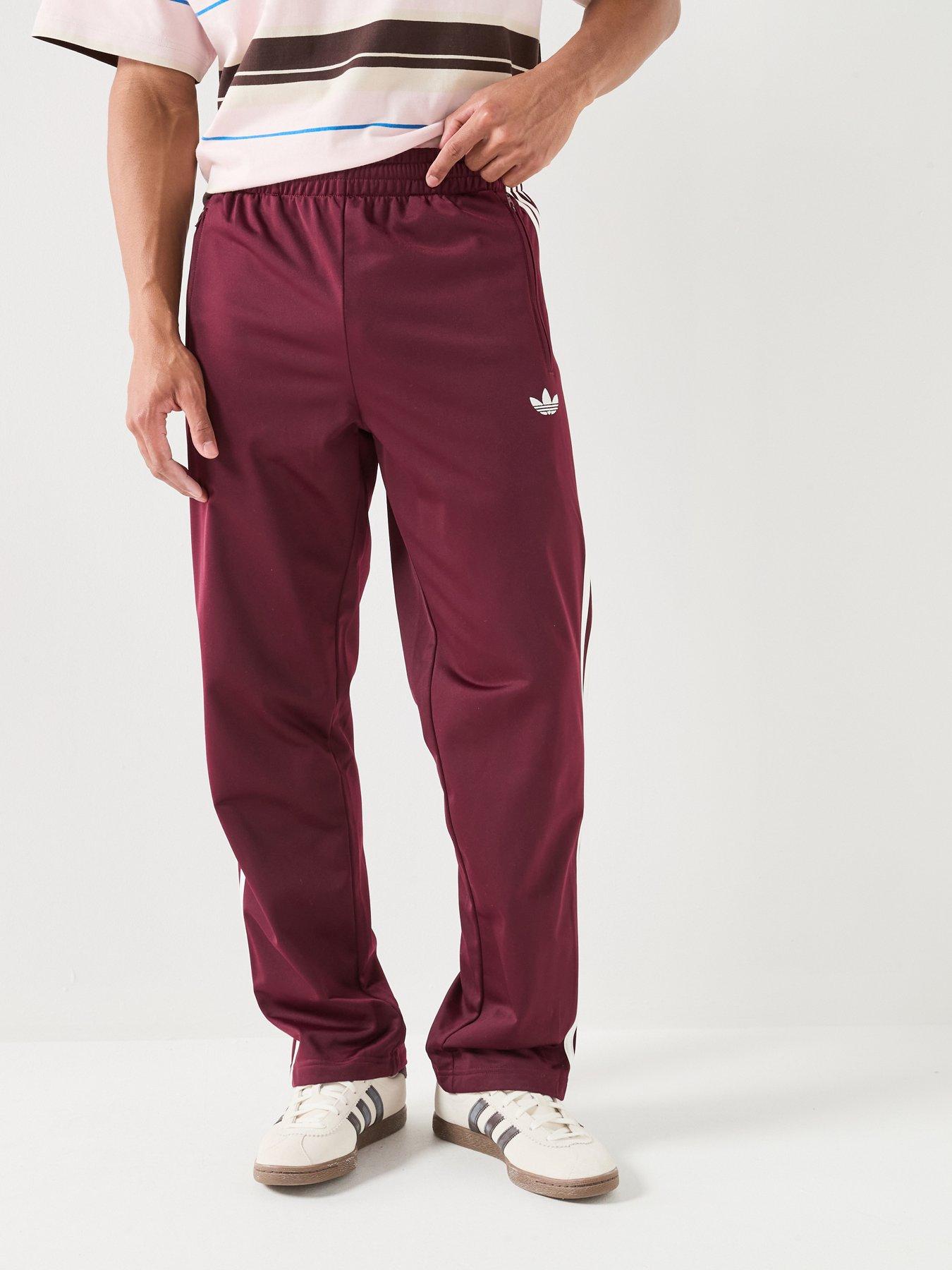 adidas Originals Men's Firebird Tracksuit Pants, Maroon, Size Xs, Men
