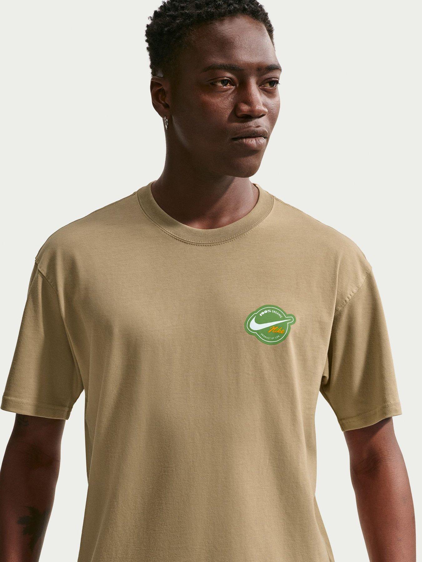 Nike Mens NSW Short Sleeve T-Shirt – Brown