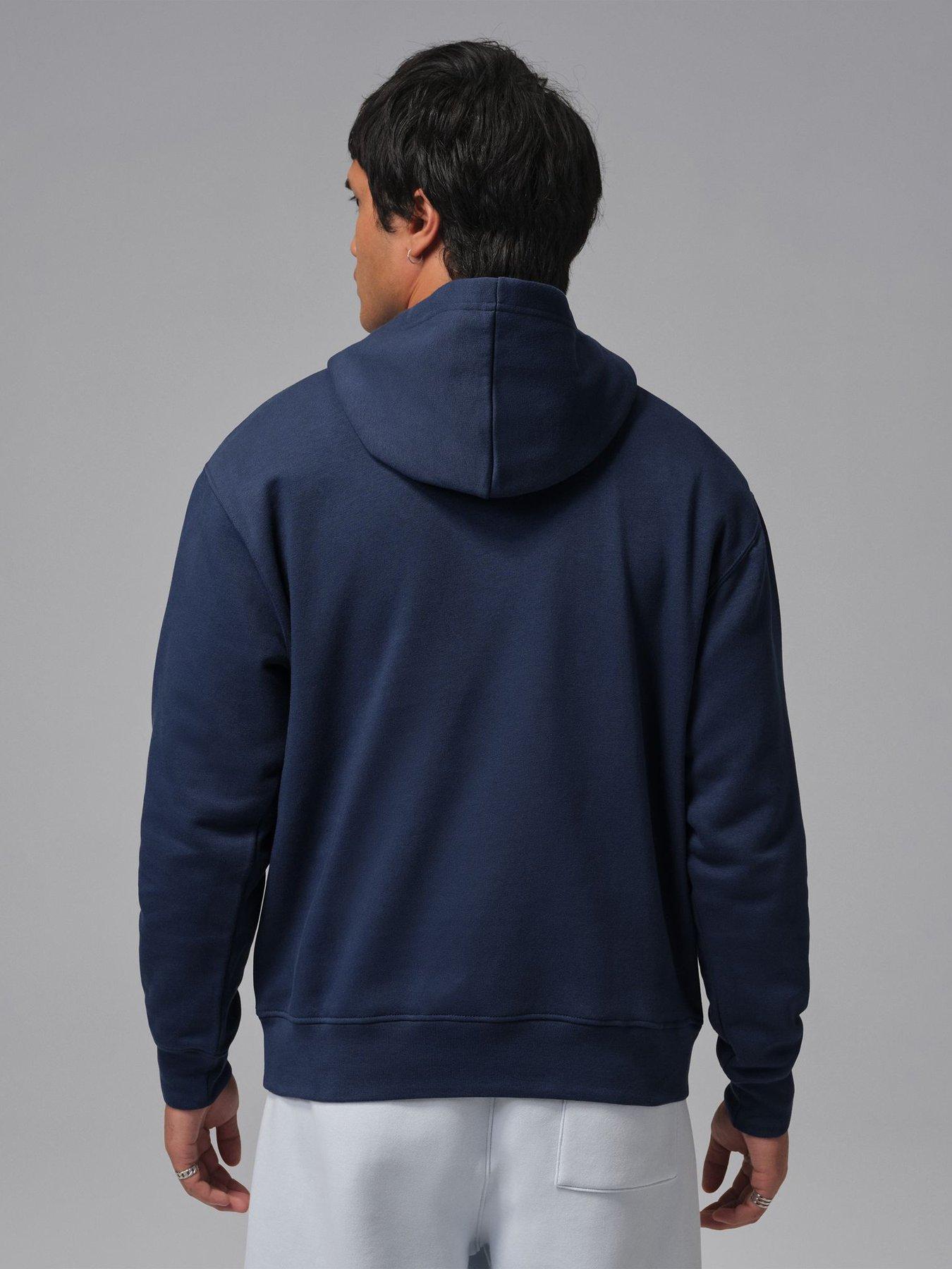 Image 2 of 6 of Jordan Nike Mens Jumpman Fleece Pullover Hoodie - Blue