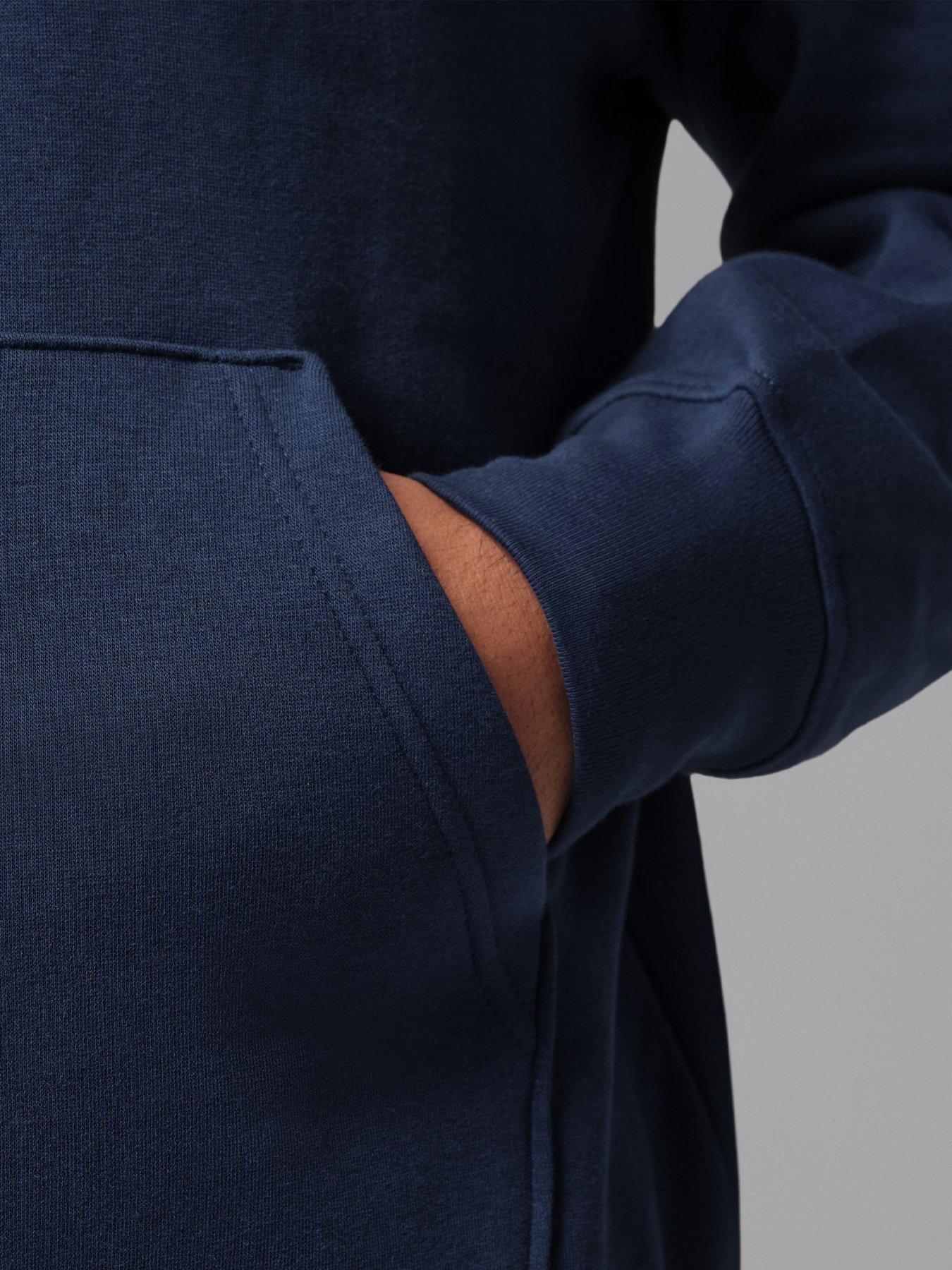 Image 4 of 6 of Jordan Nike Mens Jumpman Fleece Pullover Hoodie - Blue