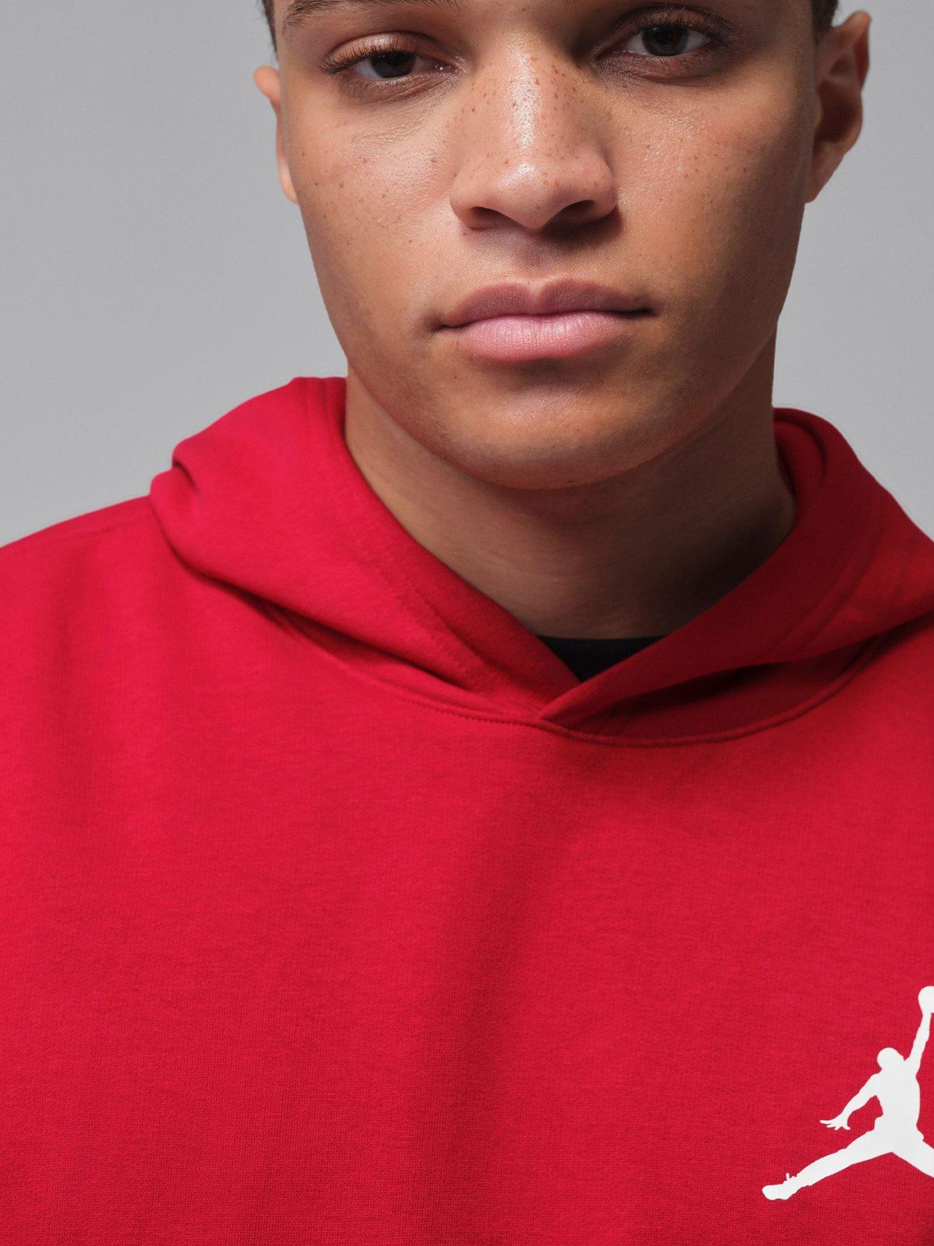 Image 4 of 6 of Jordan Nike Mens Jumpman Fleece Pullover Hoodie - Red