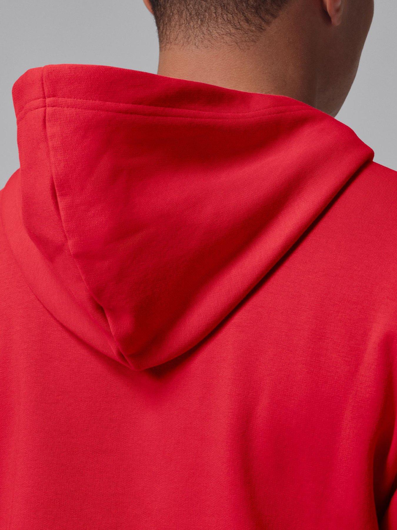 Image 5 of 6 of Jordan Nike Mens Jumpman Fleece Pullover Hoodie - Red