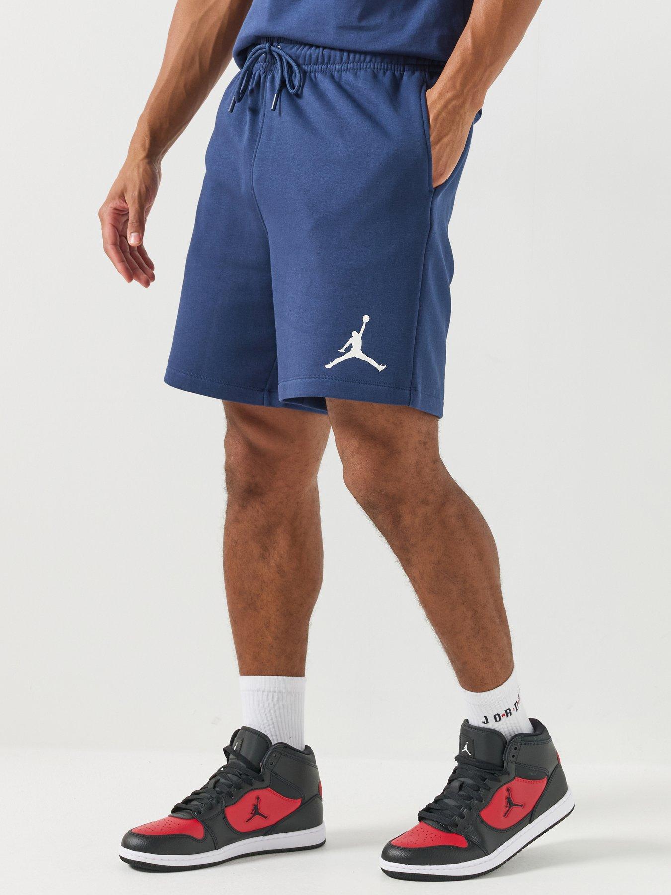 Jordan Nike Mens Jumpman Fleece Shorts - Blue