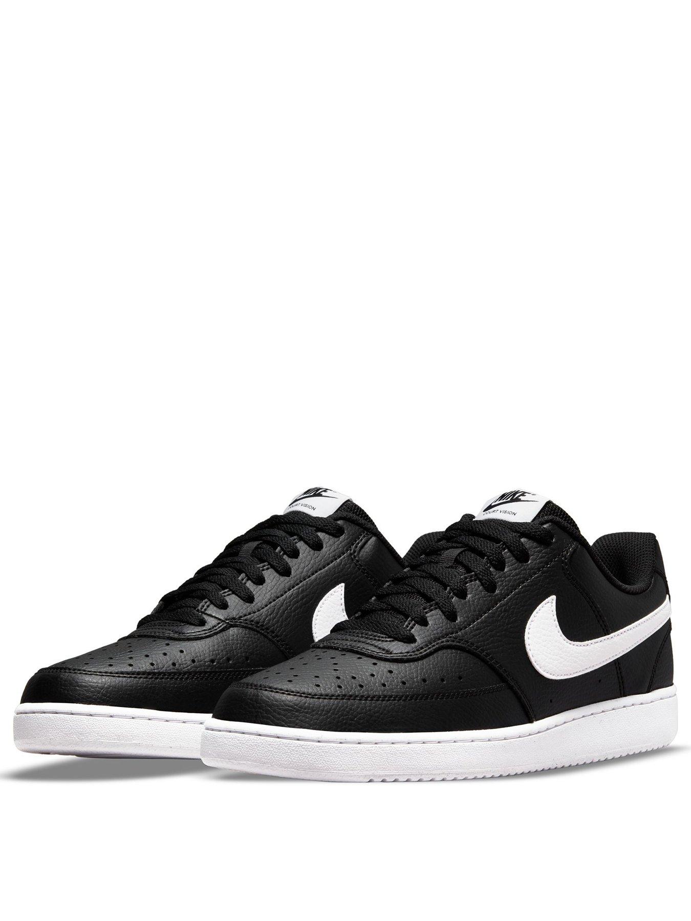 Image 2 of 7 of Nike Men's Court Vision Low Next Nature Trainers - Black