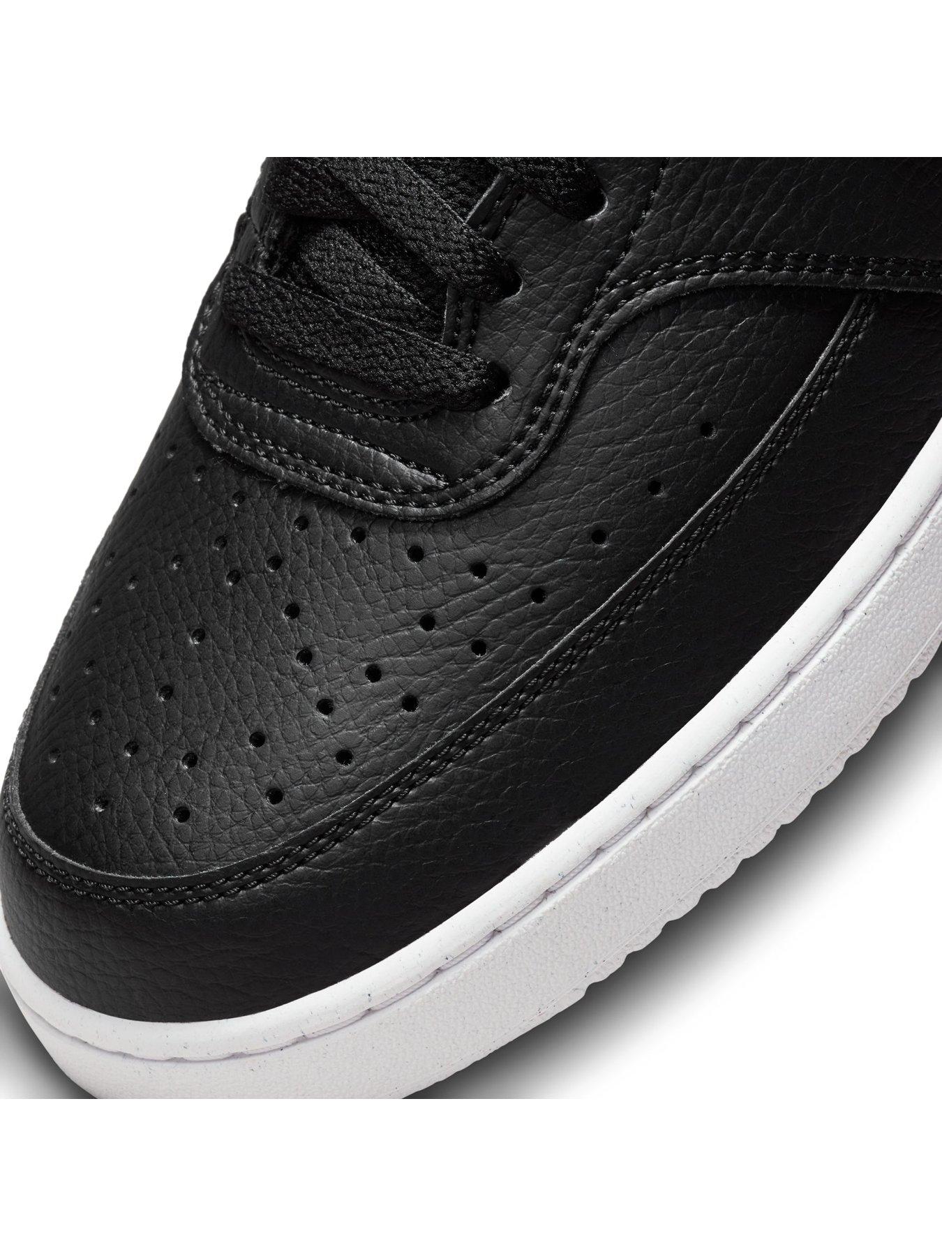 Image 6 of 7 of Nike Men's Court Vision Low Next Nature Trainers - Black