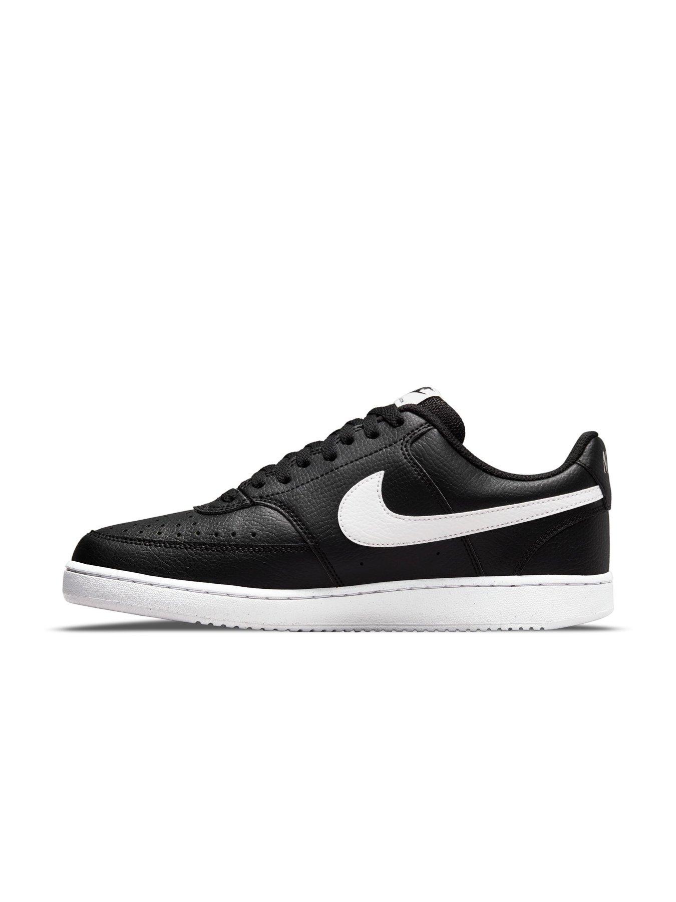 Image 7 of 7 of Nike Men's Court Vision Low Next Nature Trainers - Black