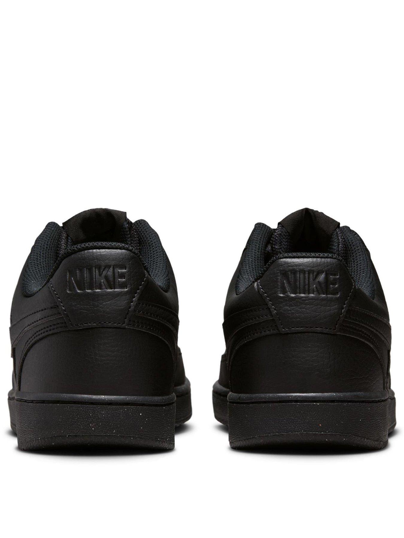 Image 3 of 8 of Nike Men's Court Vision Low Next Nature Trainers - Black