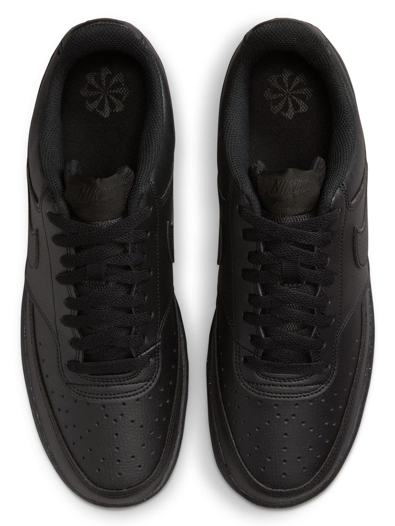Image 4 of 8 of Nike Men's Court Vision Low Next Nature Trainers - Black