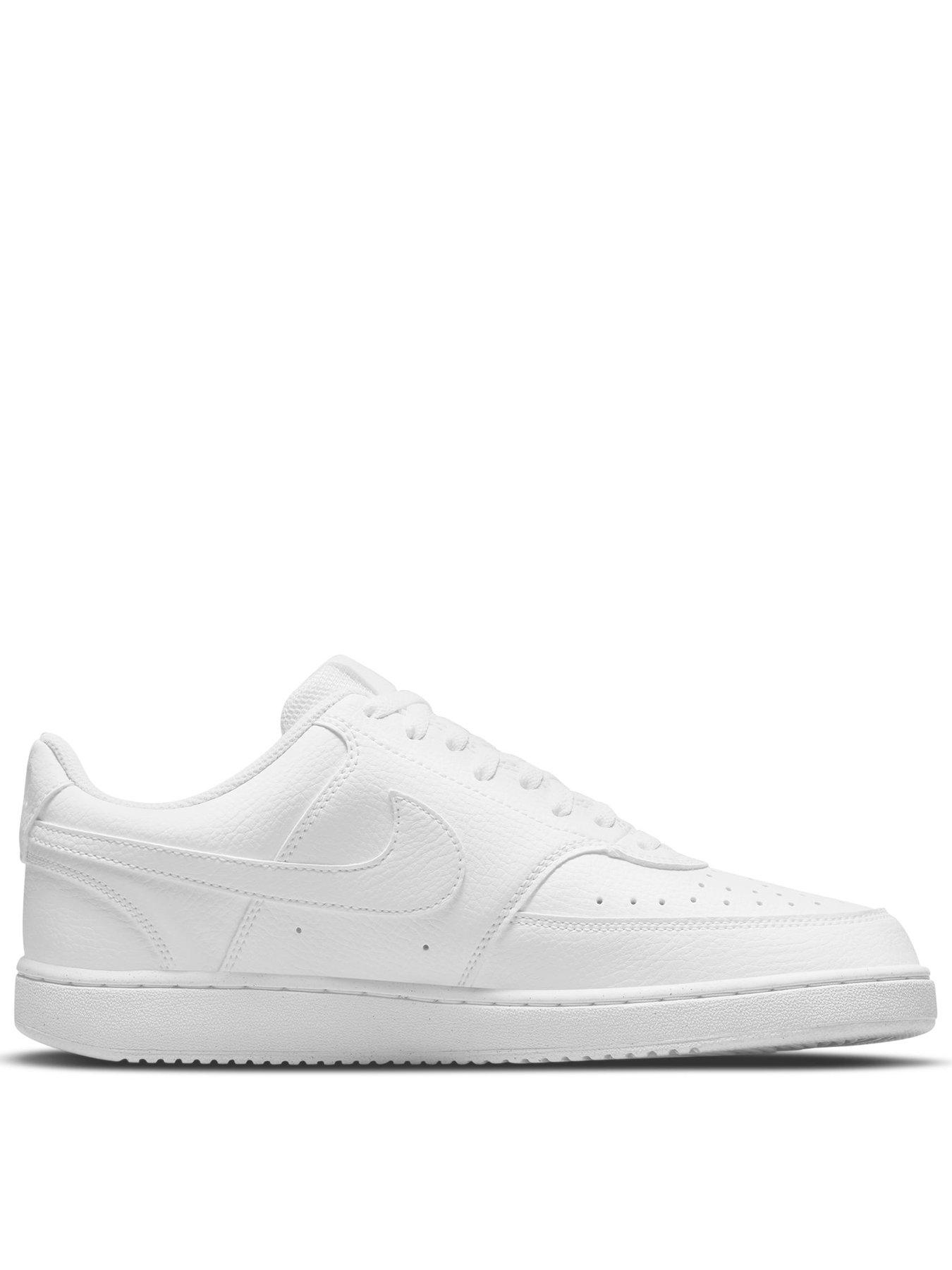 Image 1 of 7 of Nike Men's Court Vision Low Next Nature Trainers - White