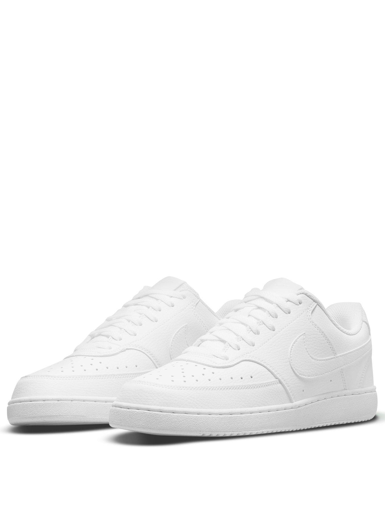 Image 2 of 7 of Nike Men's Court Vision Low Next Nature Trainers - White