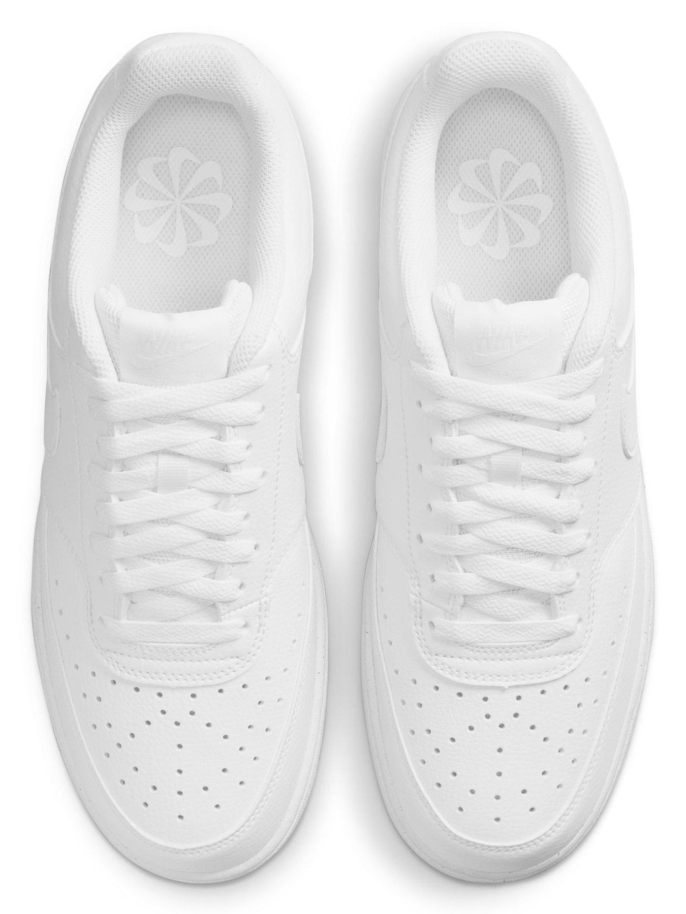 Image 4 of 7 of Nike Men's Court Vision Low Next Nature Trainers - White