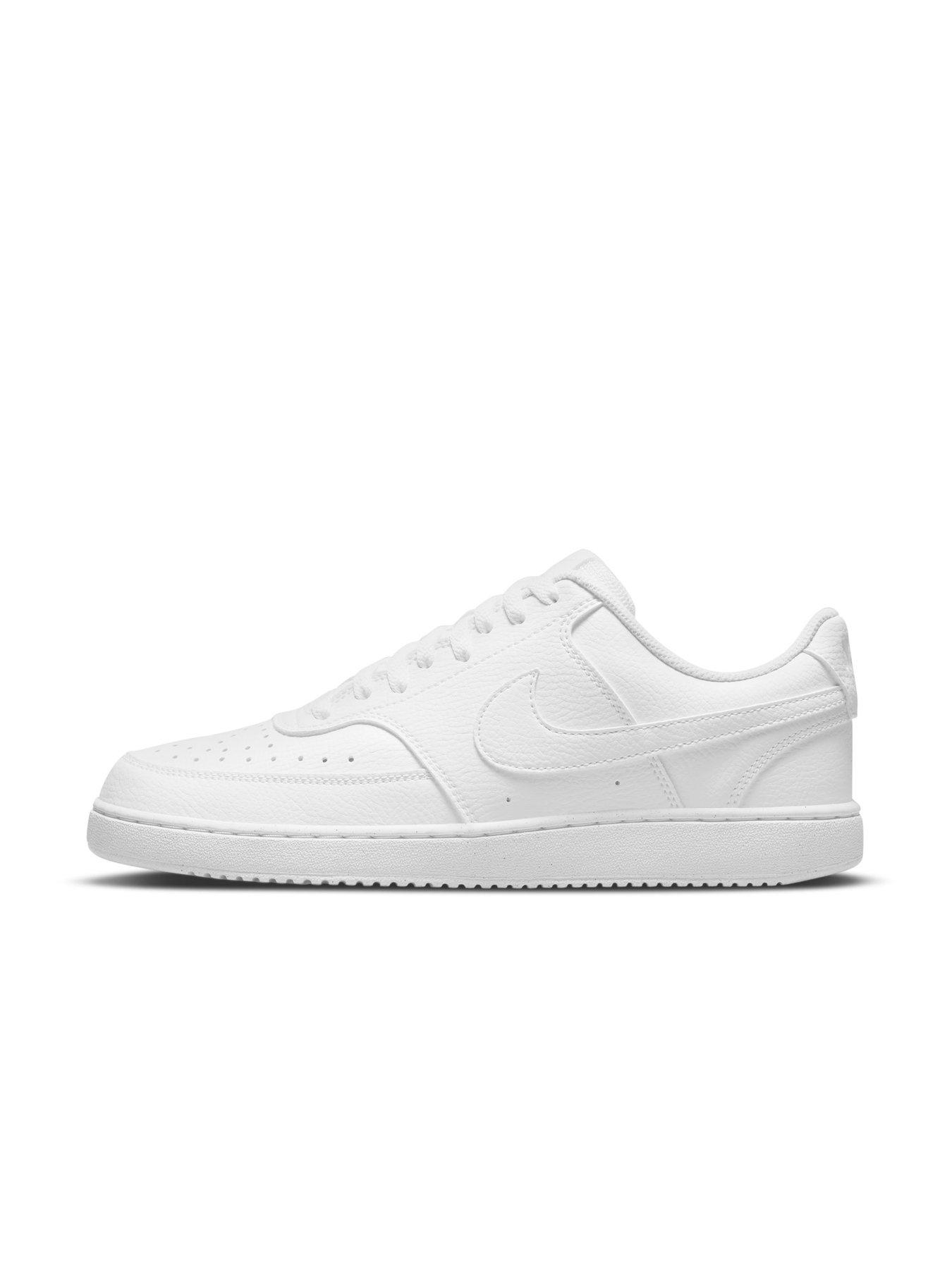 Image 7 of 7 of Nike Men's Court Vision Low Next Nature Trainers - White