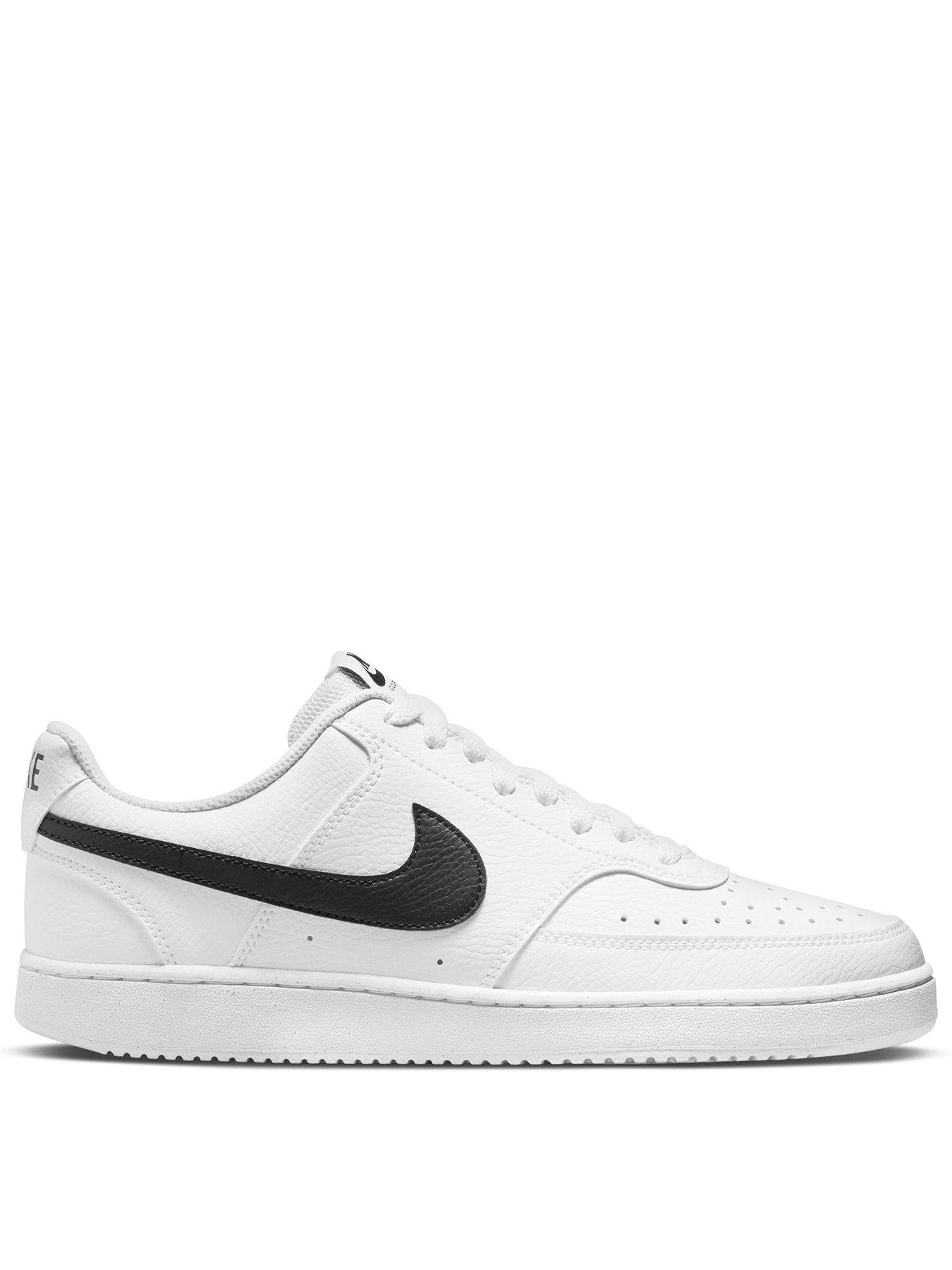 Image 1 of 8 of Nike Men's Court Vision Low Next Nature Trainers - White