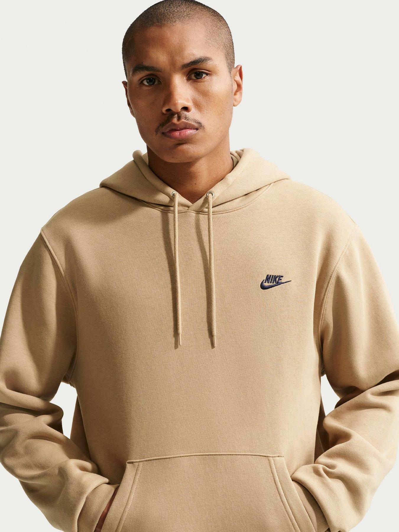 Nike Mens Club Pullover Hoodie - Brown