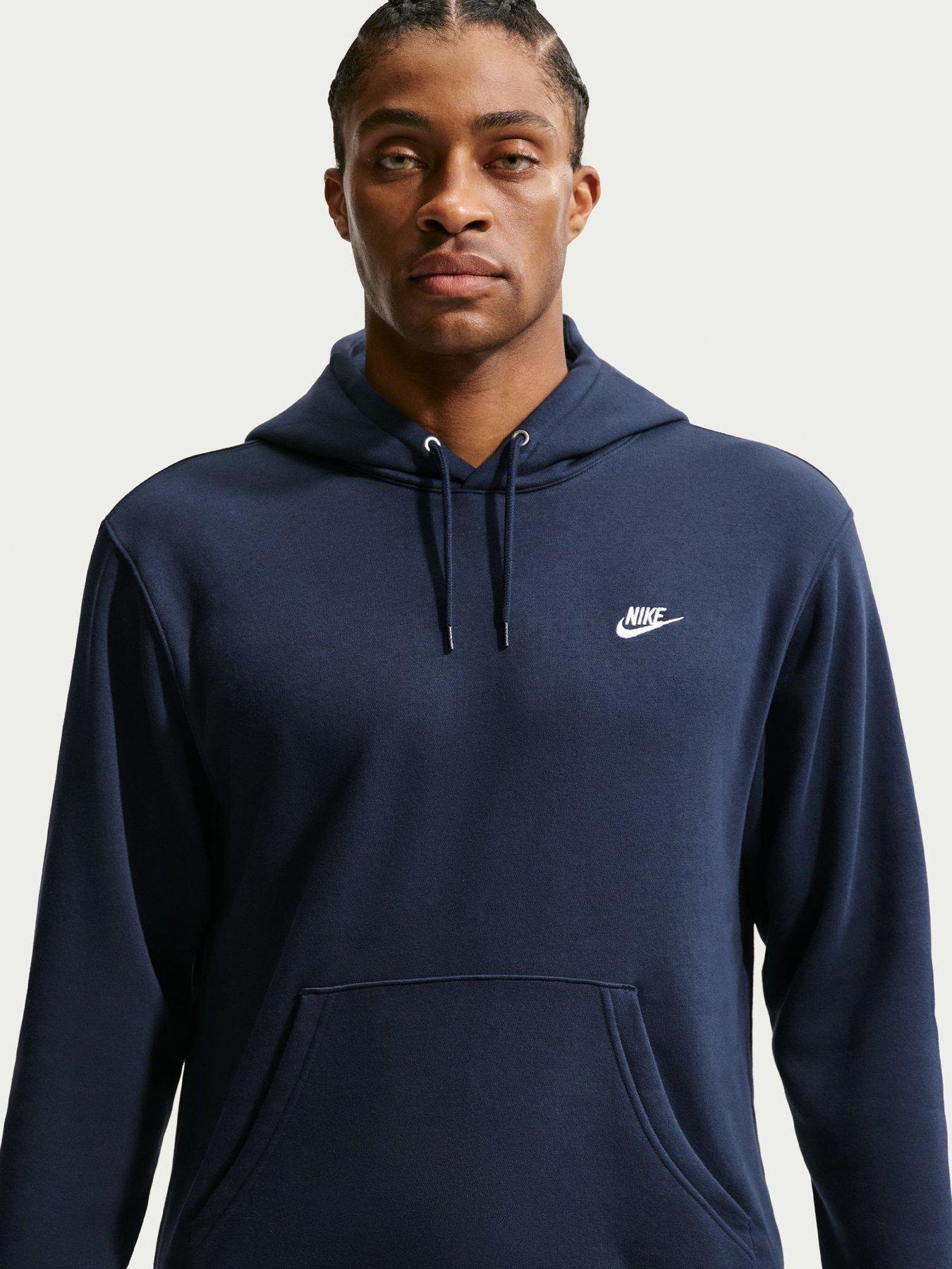 Nike Mens Club Pullover Hoodie - Blue