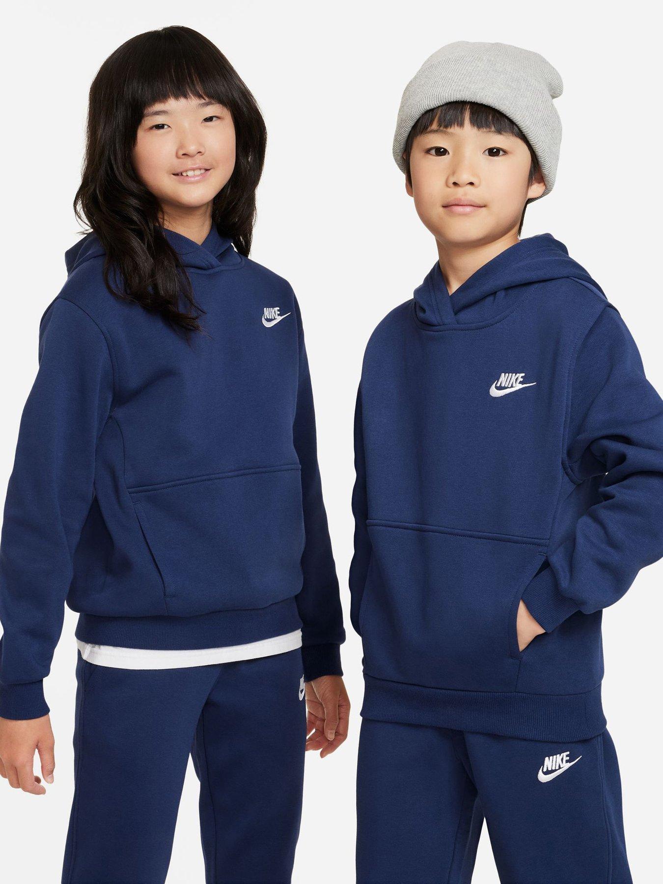Nike Big Kids Sportswear Club Pullover Hoodie - Navy