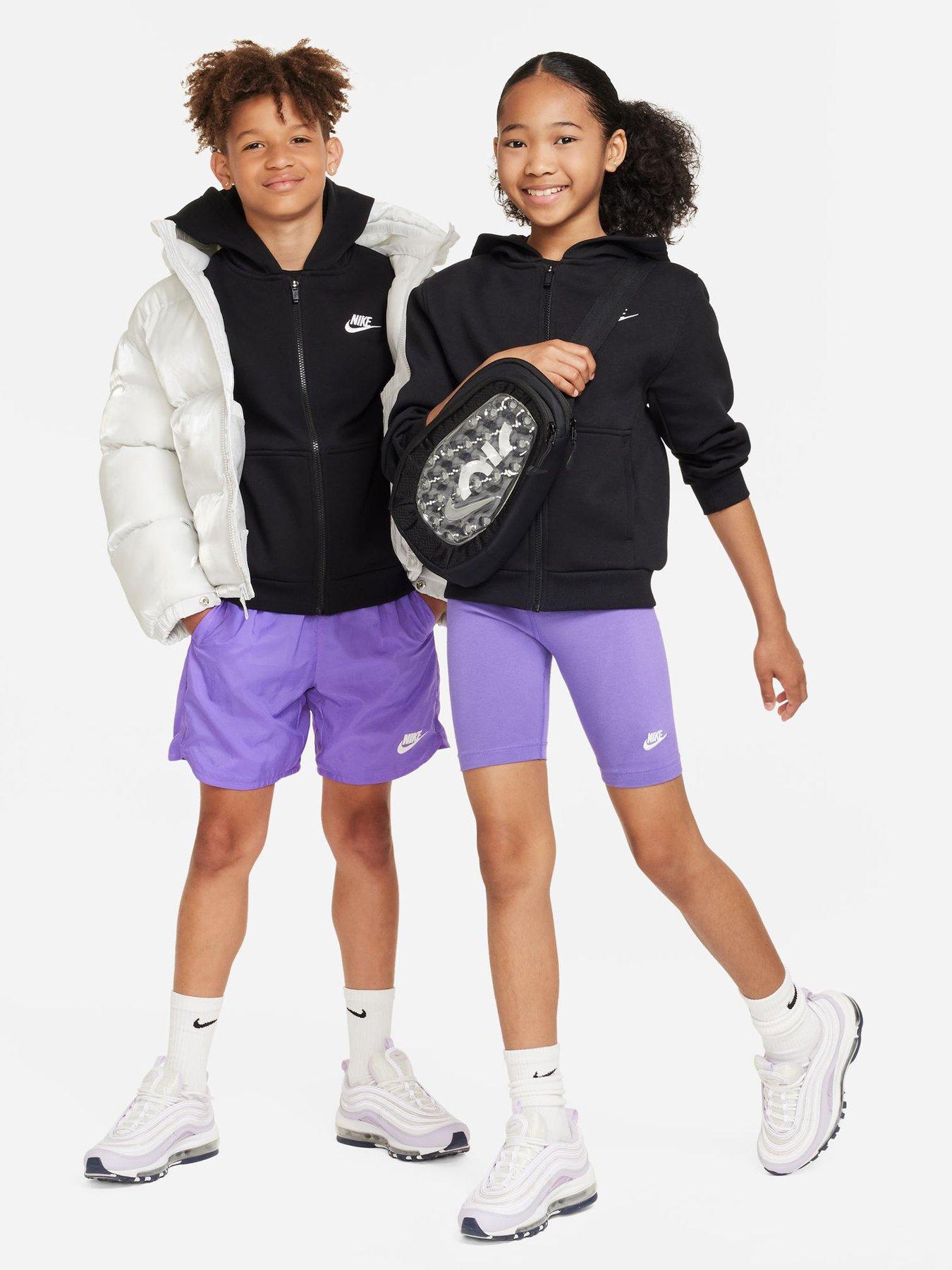 Image 3 of 7 of Nike Big Kids Sportswear Club Full Zip Hoodie - Black