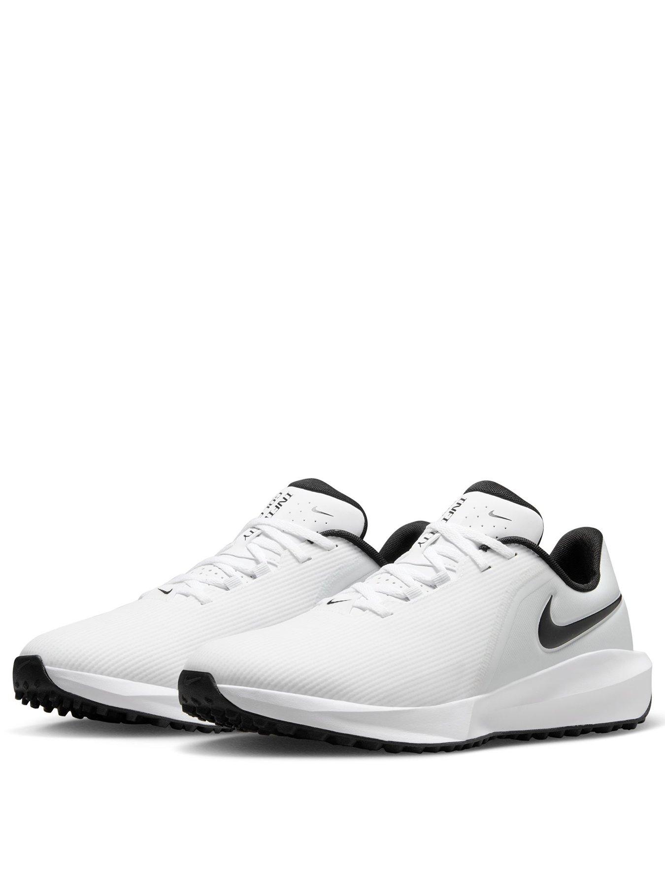 Image 2 of 6 of Nike Mens Golf Infinity Golf Shoes - White