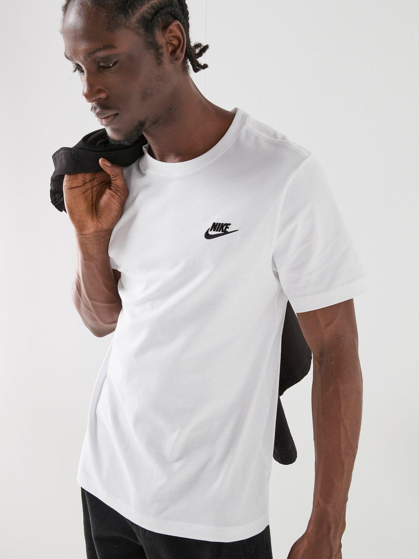 Image 1 of 7 of Nike Mens Sportswear Club T-Shirt - White
