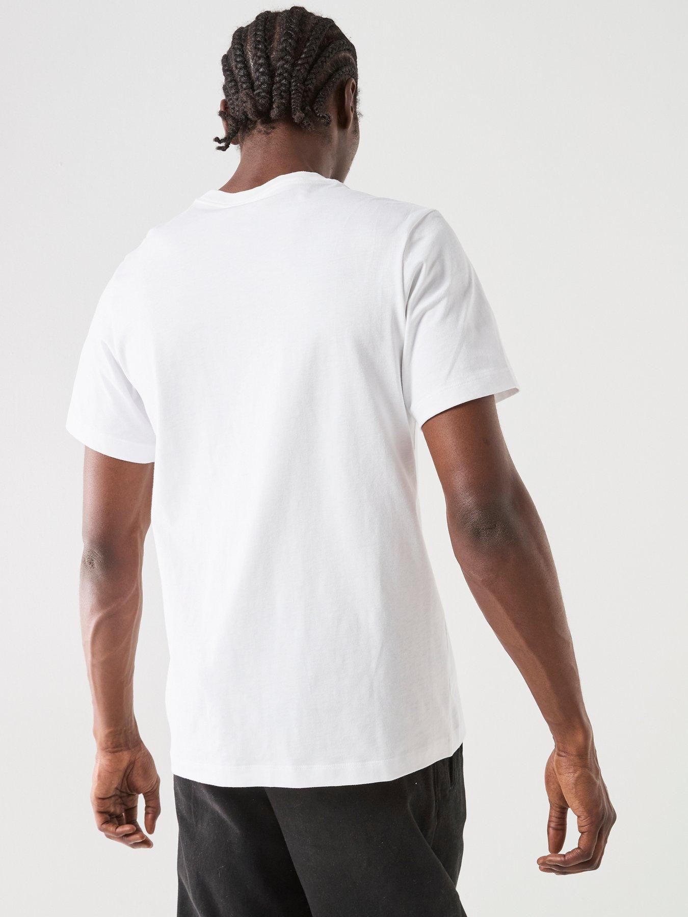 Image 2 of 7 of Nike Mens Sportswear Club T-Shirt - White