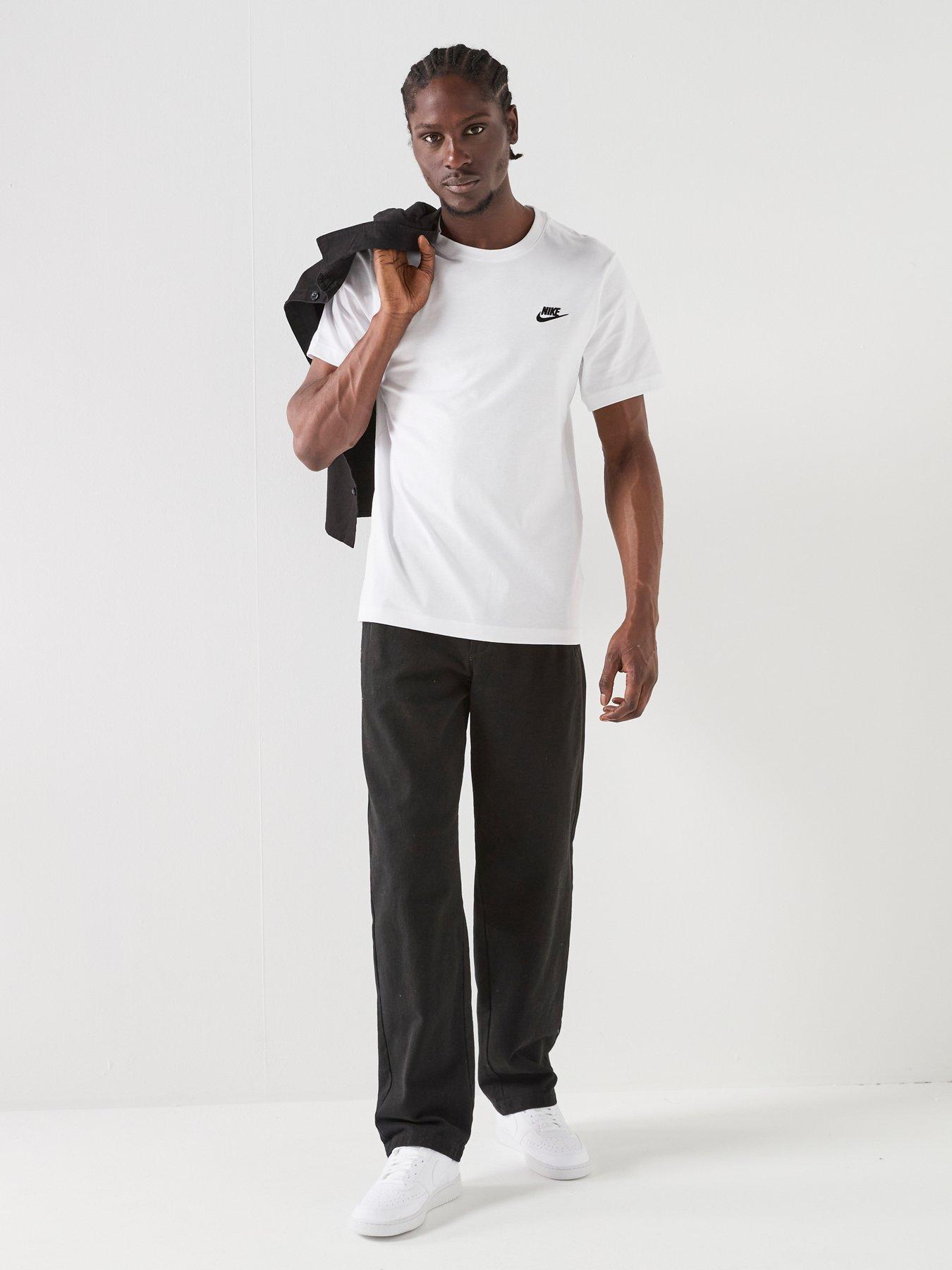 Image 3 of 7 of Nike Mens Sportswear Club T-Shirt - White