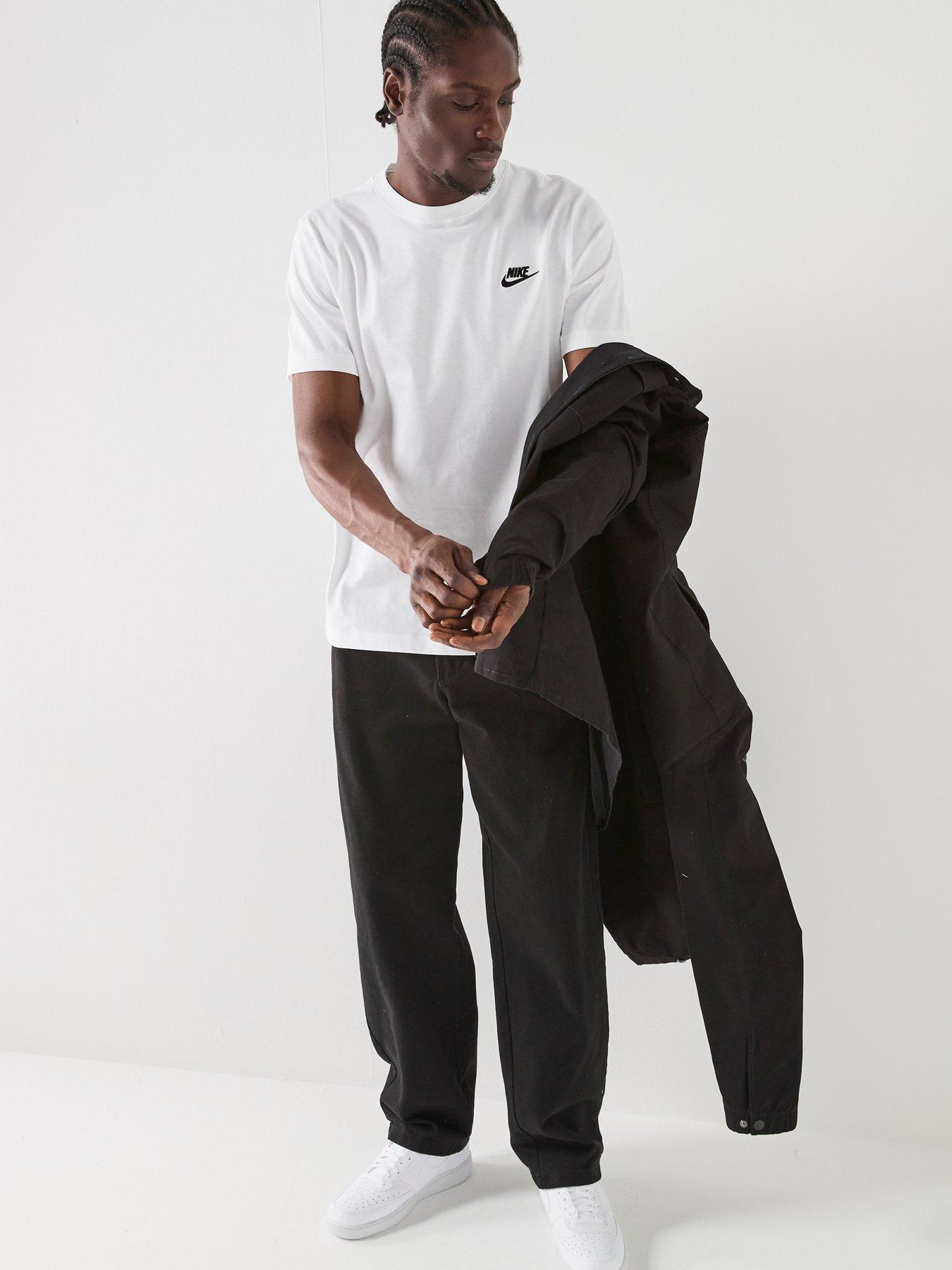 Image 5 of 7 of Nike Mens Sportswear Club T-Shirt - White