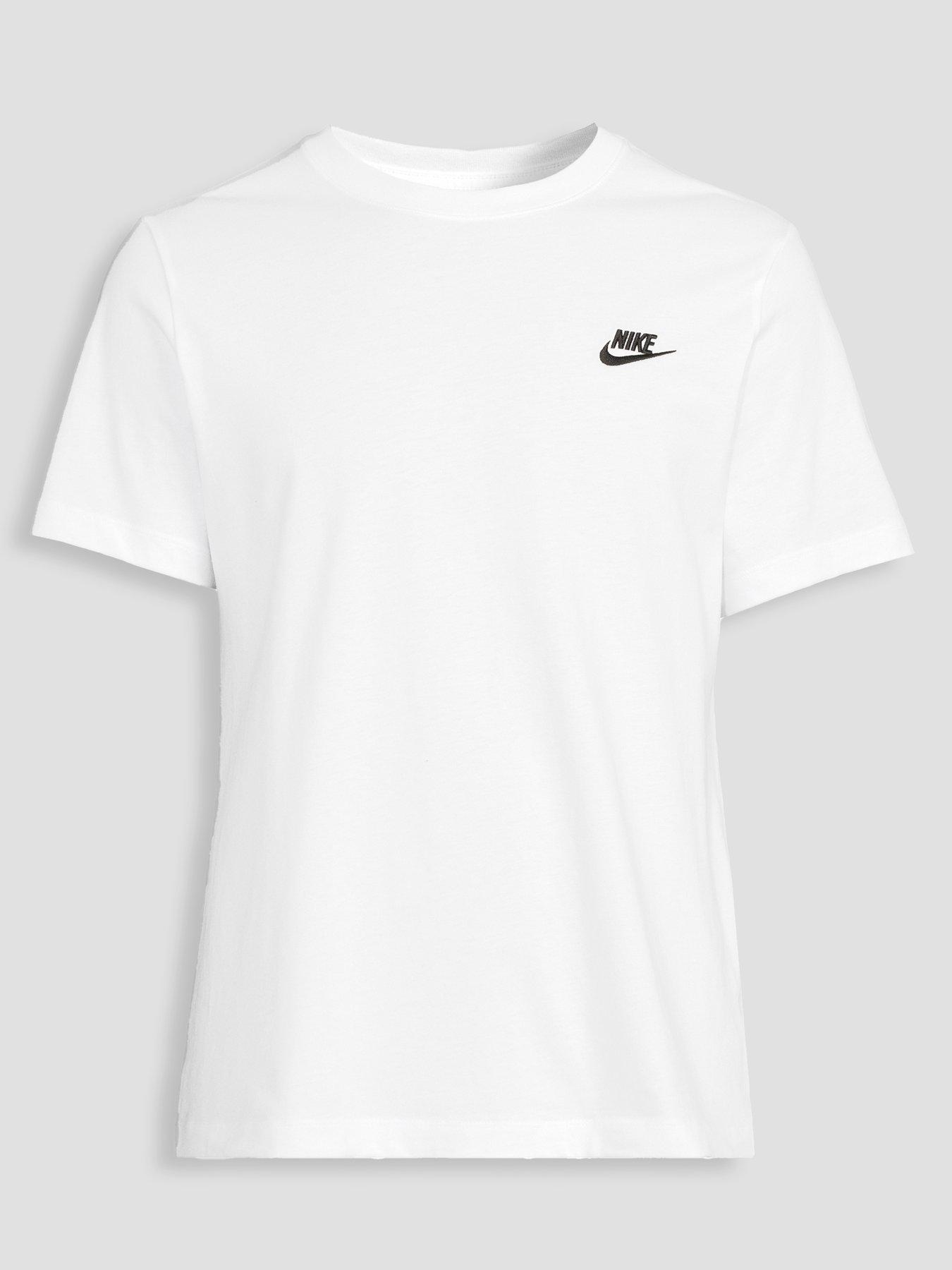 Image 7 of 7 of Nike Mens Sportswear Club T-Shirt - White