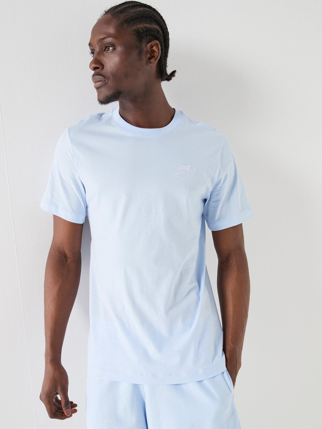 Nike Mens Sportswear Club T-Shirt, Hydrogen Blue, Size L, Men