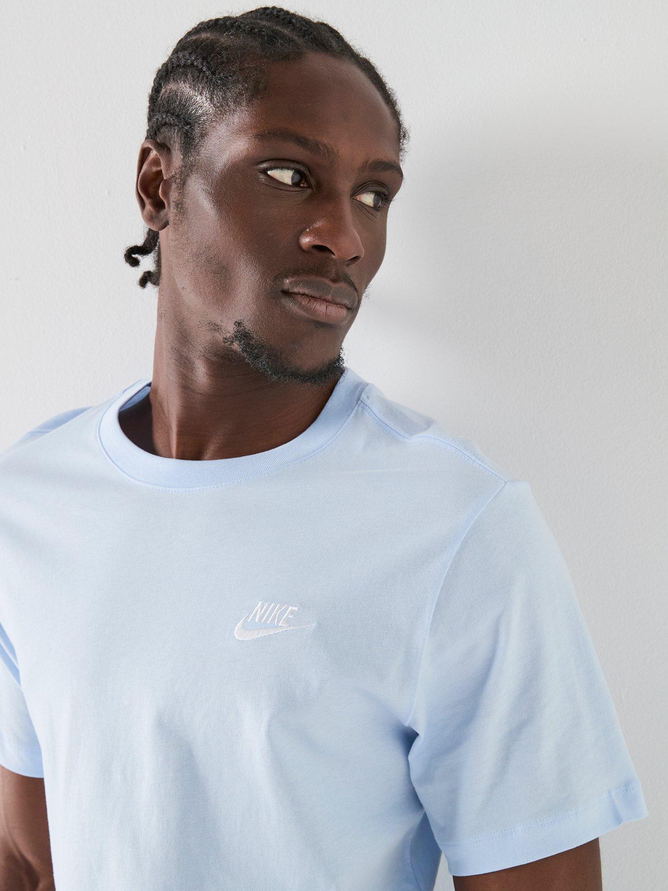 Image 4 of 7 of Nike Mens Sportswear Club T-Shirt - Blue