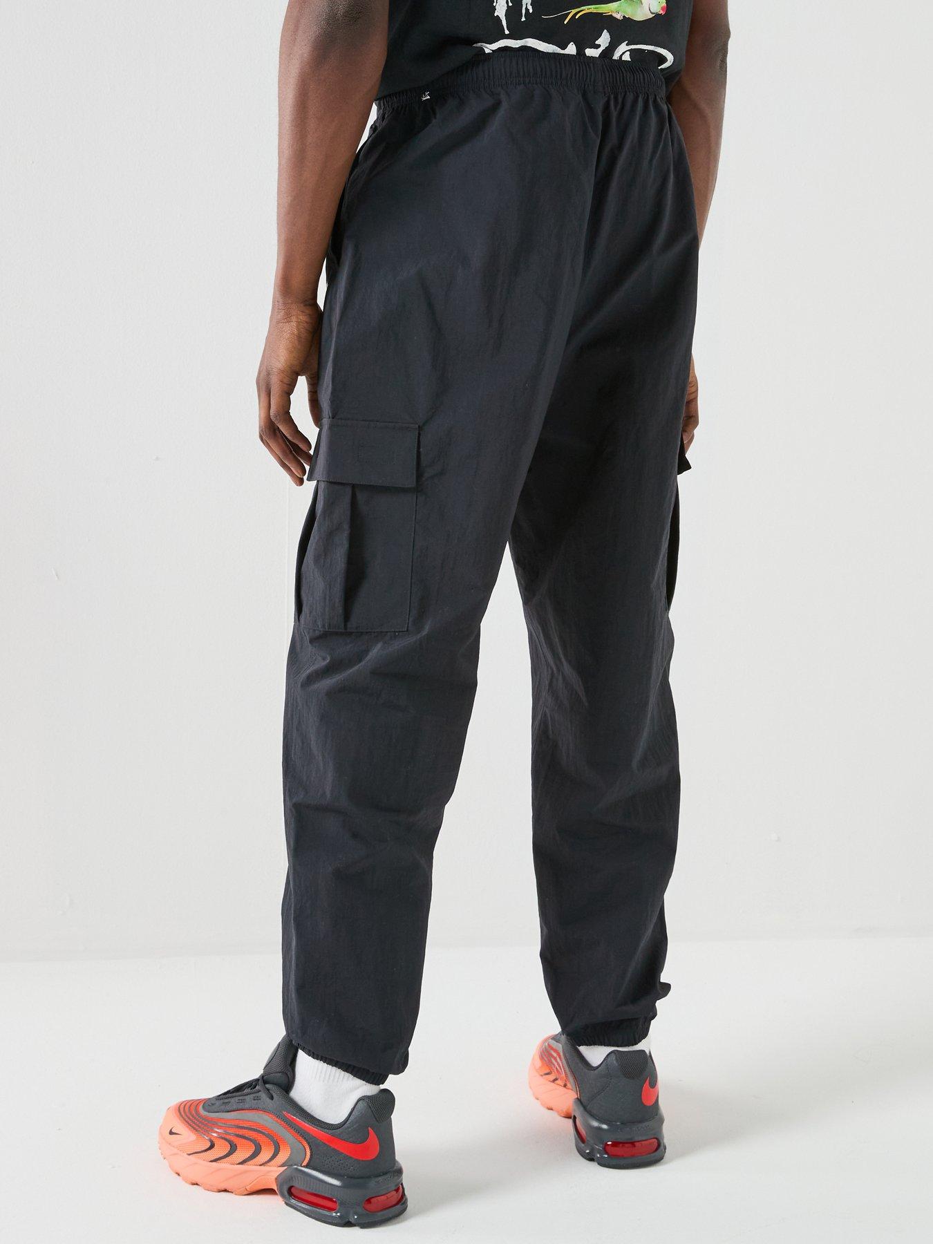 Image 2 of 5 of Nike Mens Club Woven Cargo Pants - Black