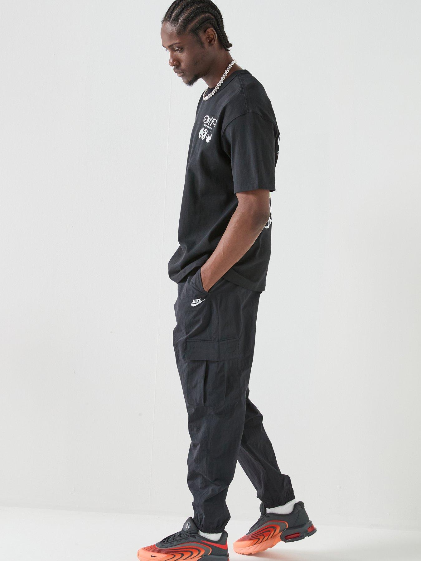 Image 5 of 5 of Nike Mens Club Woven Cargo Pants - Black