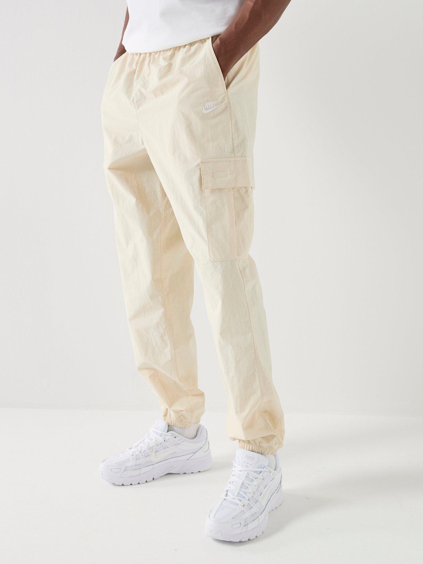 Nike Mens Club Woven Cargo Trousers - Cream