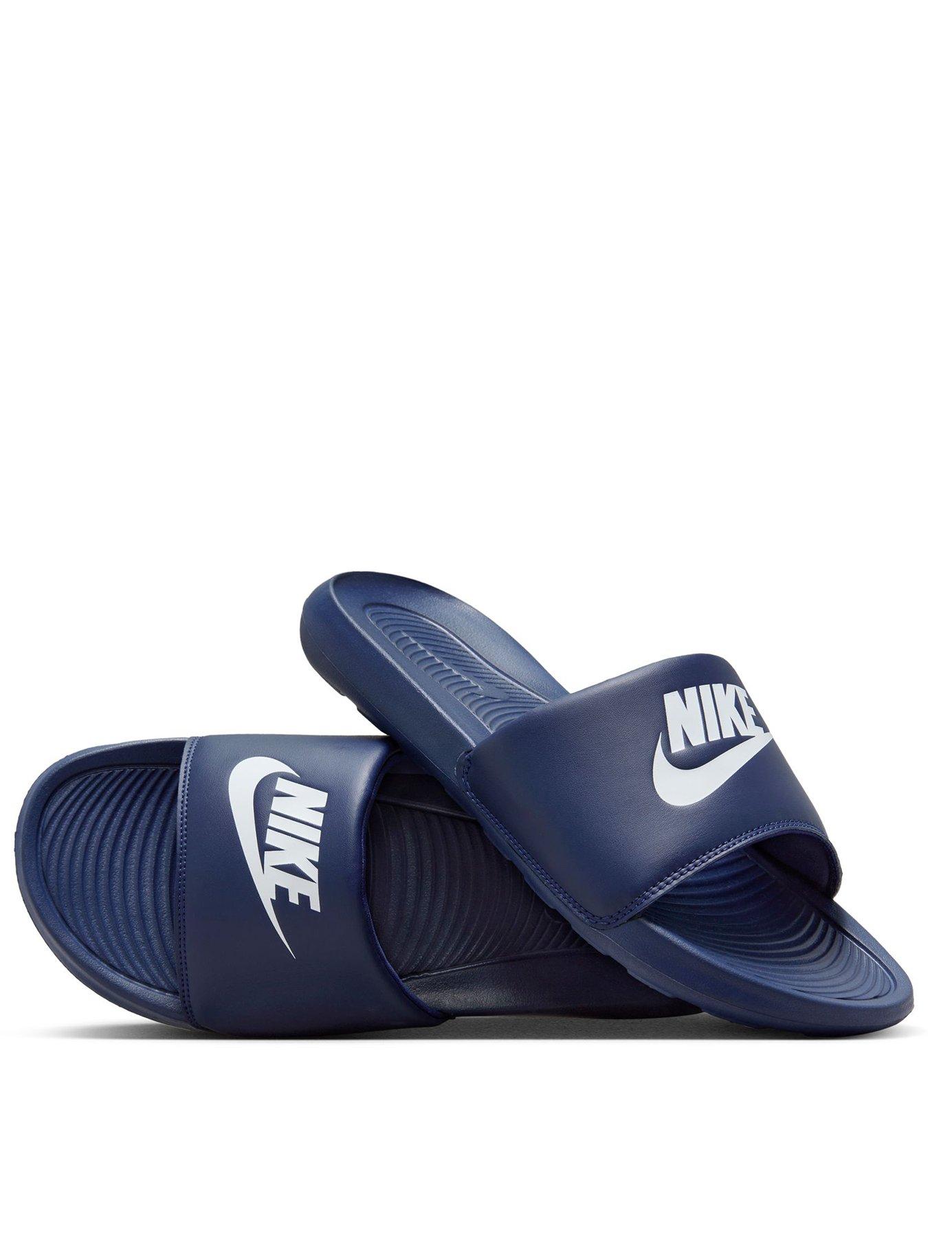 Nike Men's Blue Slides Victori One - Image 4