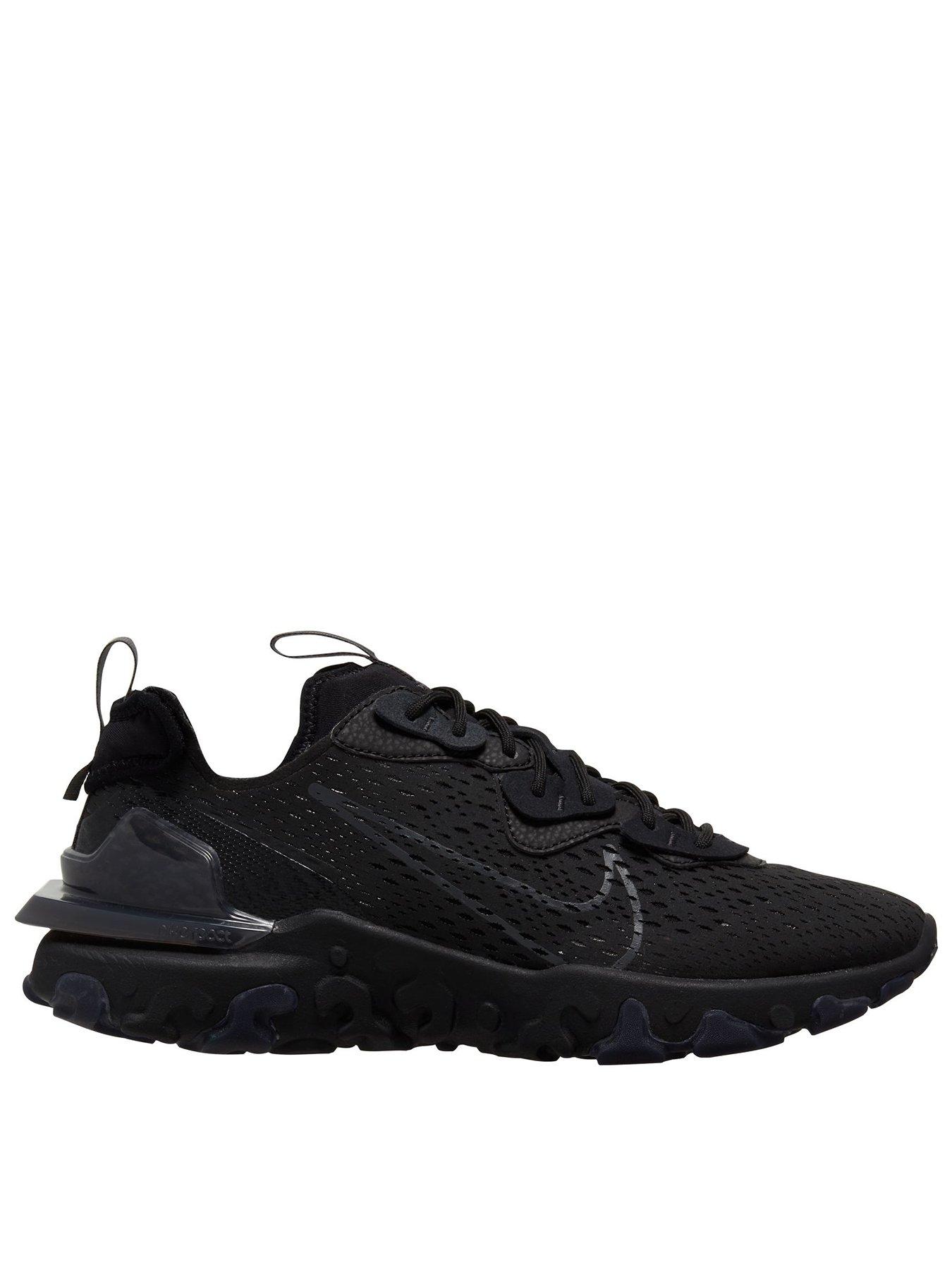 Image 1 of 6 of Nike Men's React Vision Trainers - Black