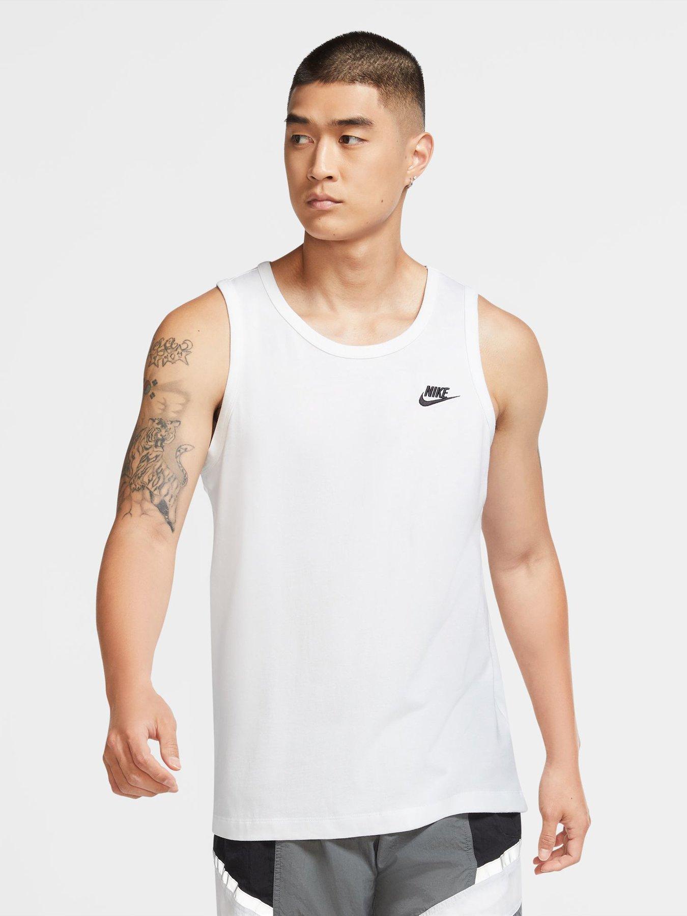 Nike Mens Sportswear Club Tank Top - White