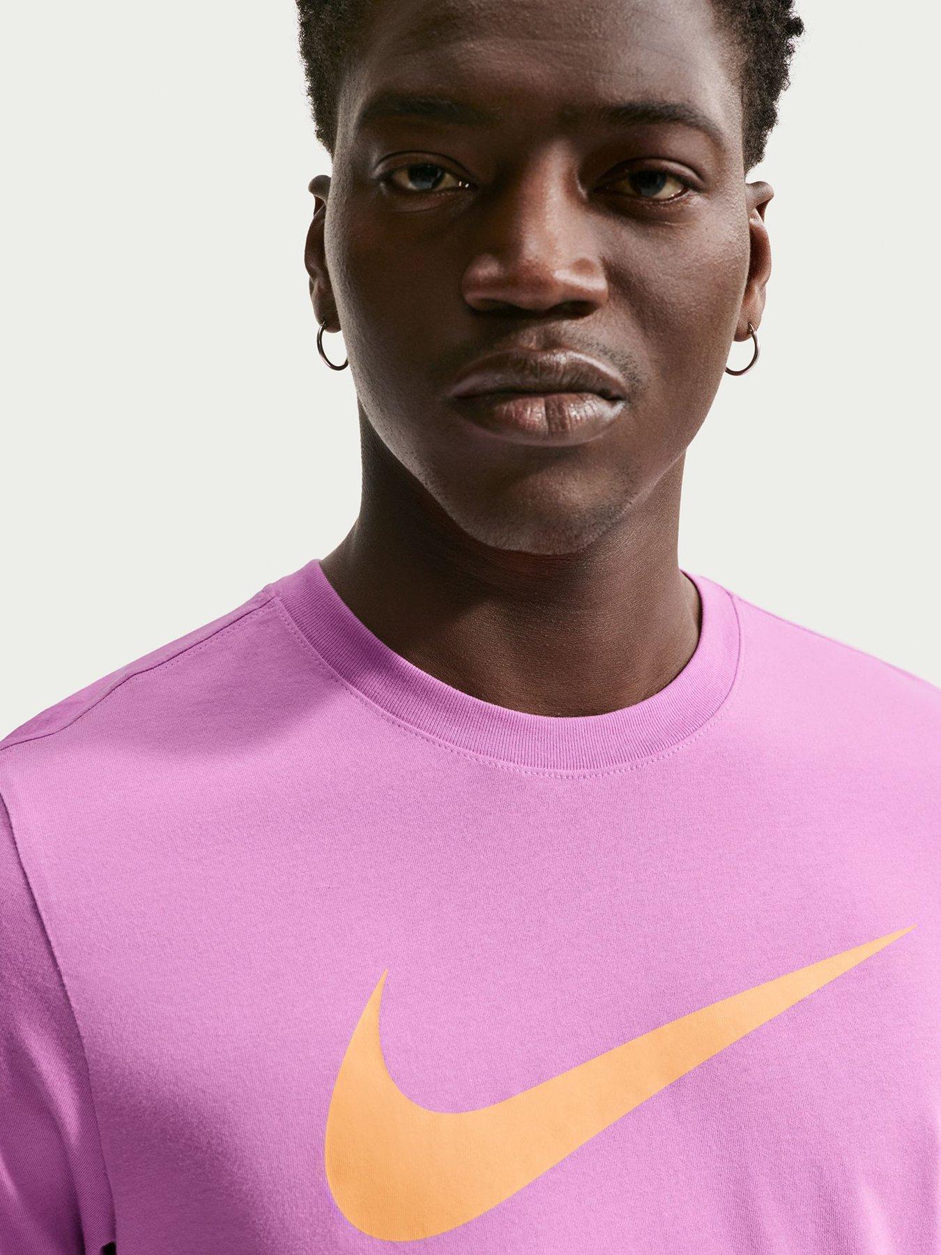 Image 5 of 5 of Nike Mens Sportswear Icon Swoosh T-Shirt - Purple